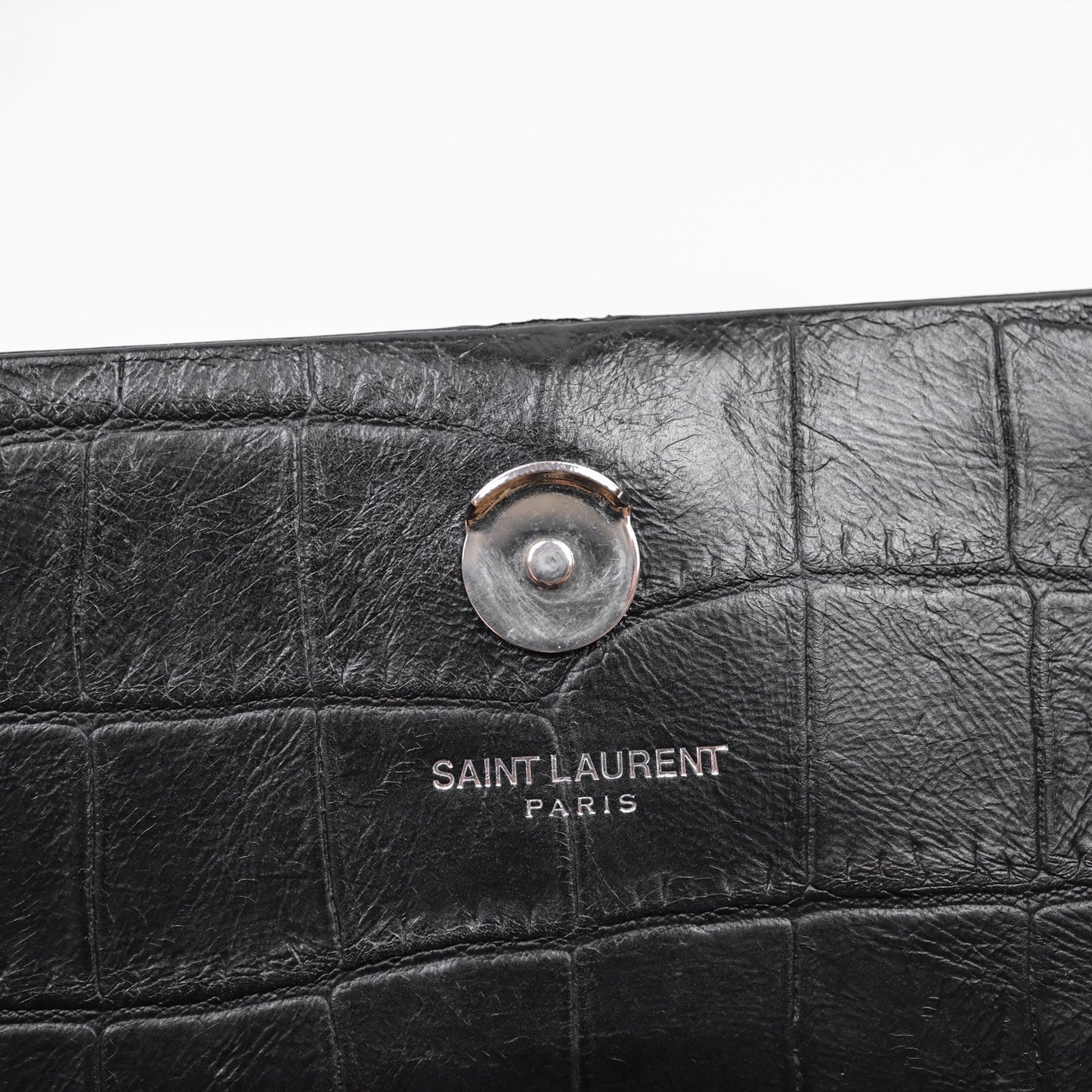 Saint Laurent Kate Tassel Bag Black Silver Hardware