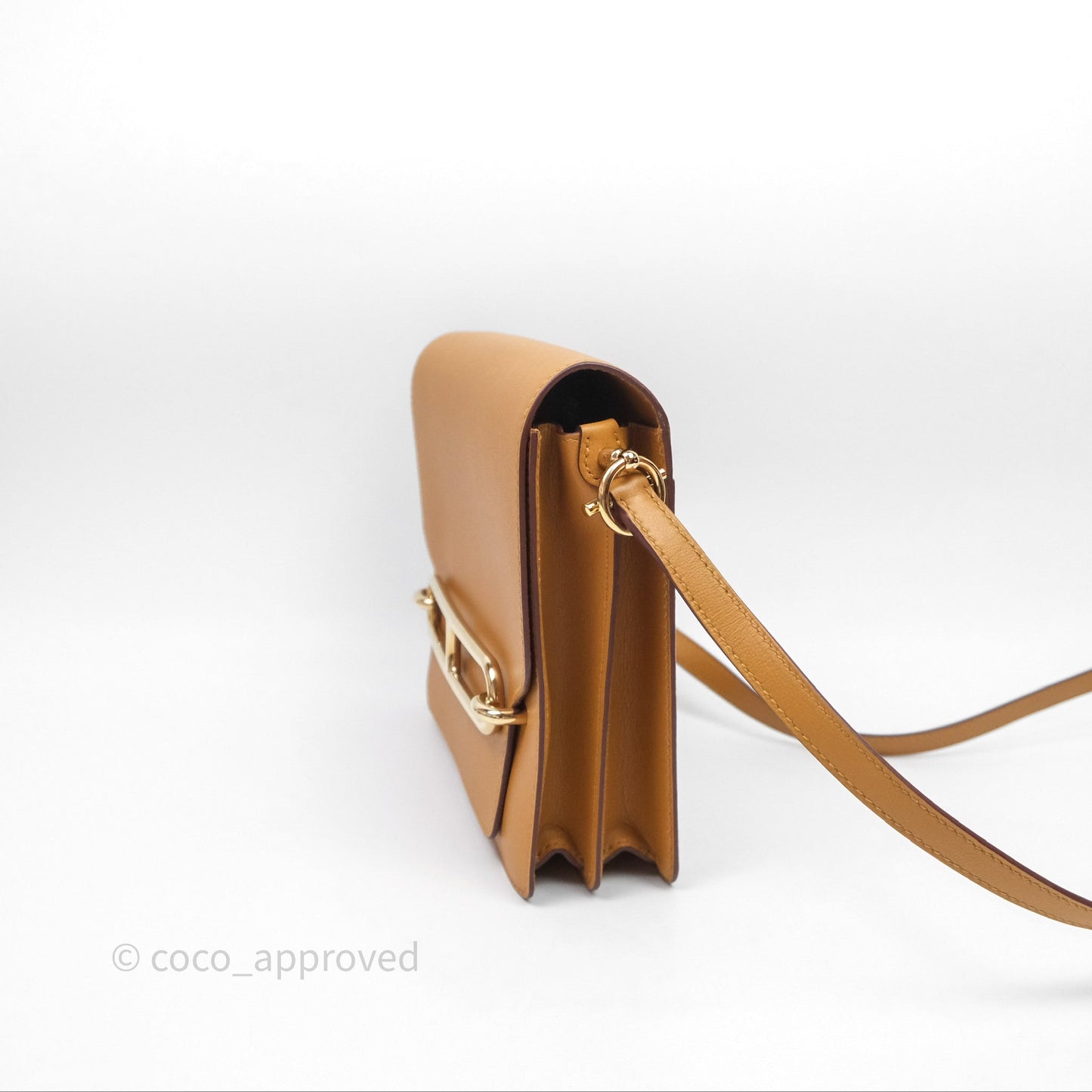 Hermes Roulis 23 Veau Allegretto 2S Sesame Gold Hardware