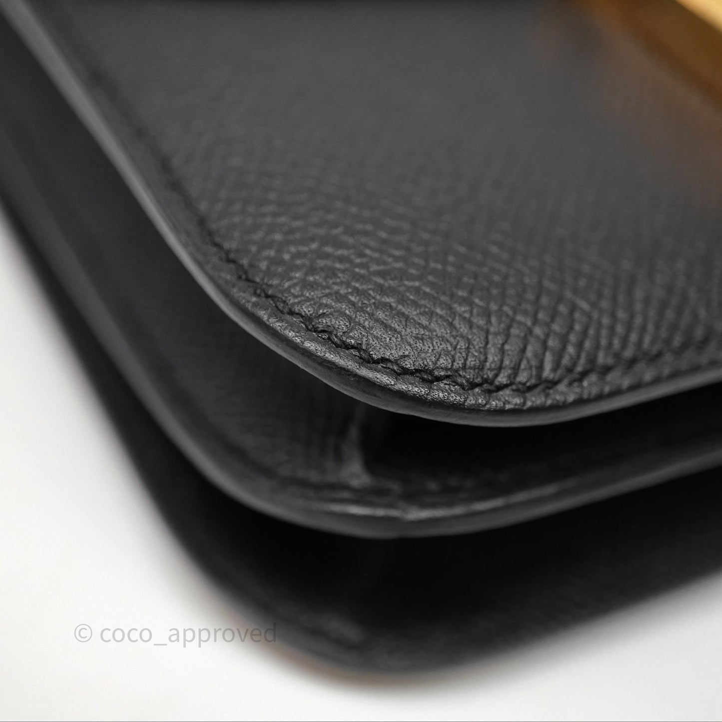 Hermès Constance Mini 18cm Black Noir 89 Epsom Gold Hardware