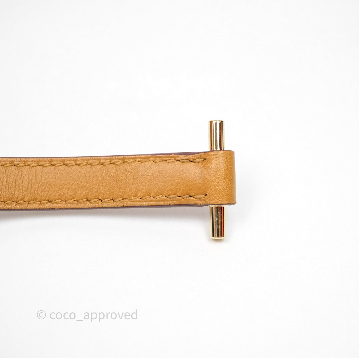 Hermes Roulis 23 Veau Allegretto 2S Sesame Gold Hardware