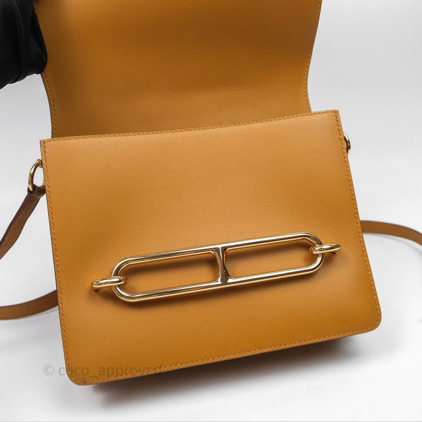 Hermes Roulis 23 Veau Allegretto 2S Sesame Gold Hardware