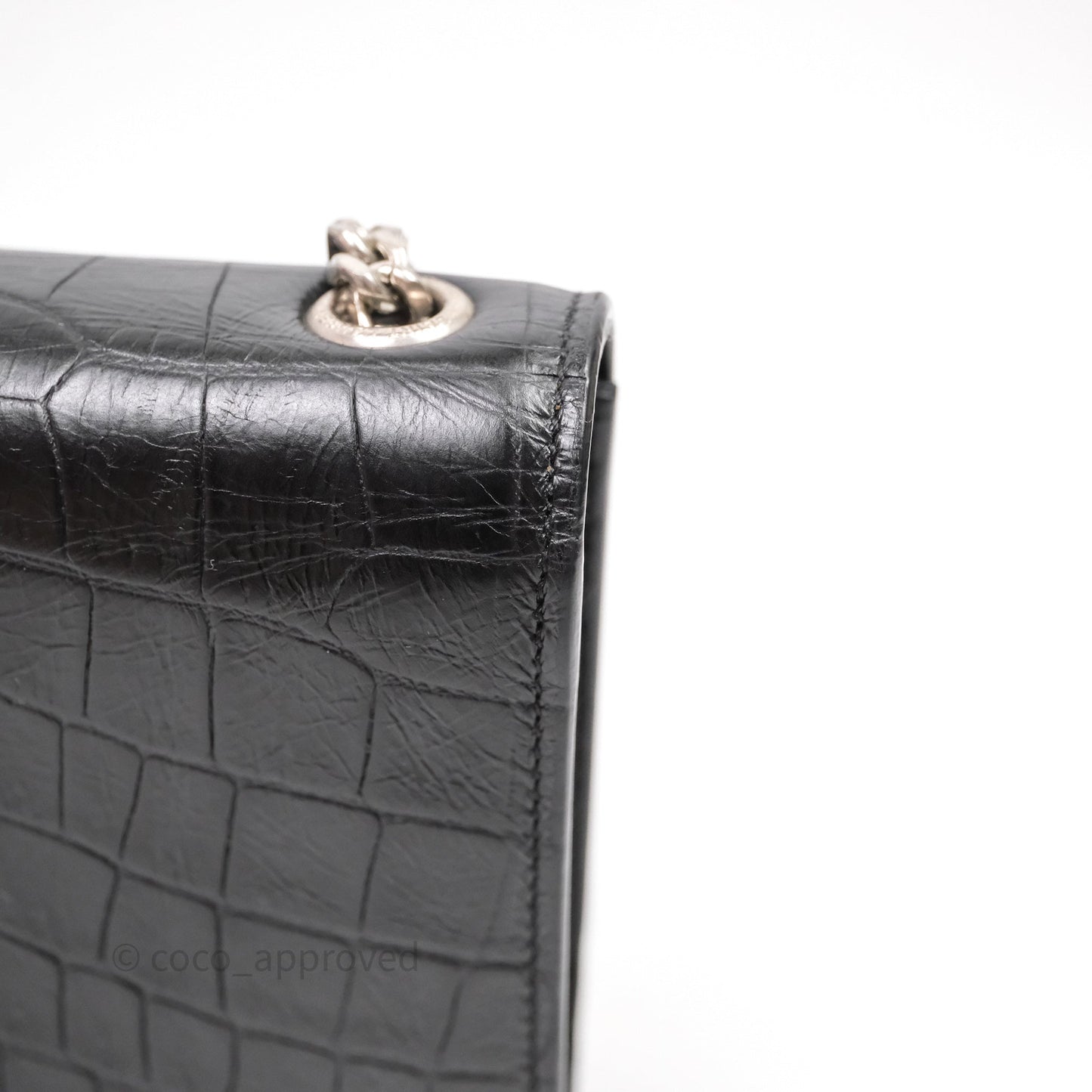 Saint Laurent Kate Tassel Bag Black Silver Hardware