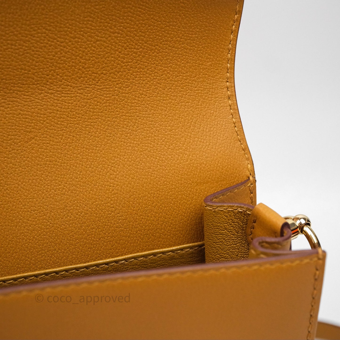 Hermes Roulis 23 Veau Allegretto 2S Sesame Gold Hardware