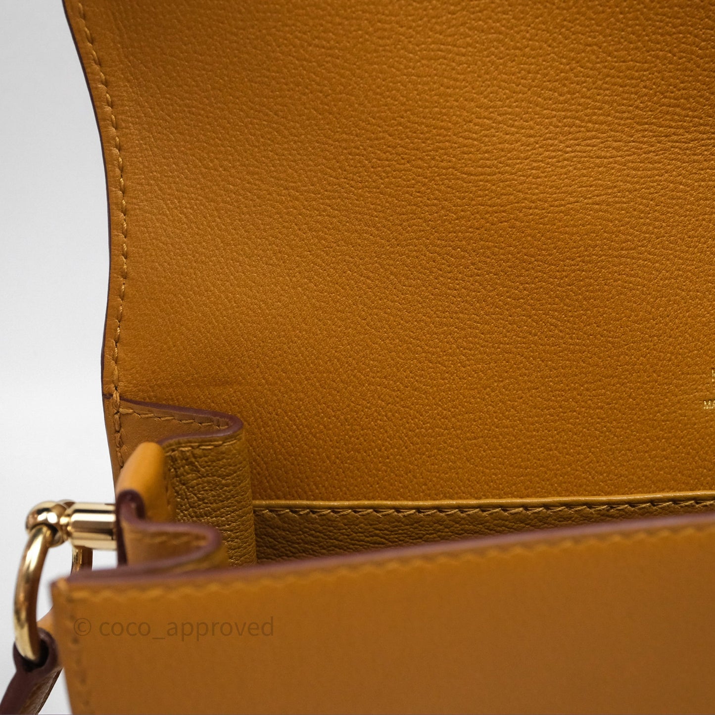Hermes Roulis 23 Veau Allegretto 2S Sesame Gold Hardware