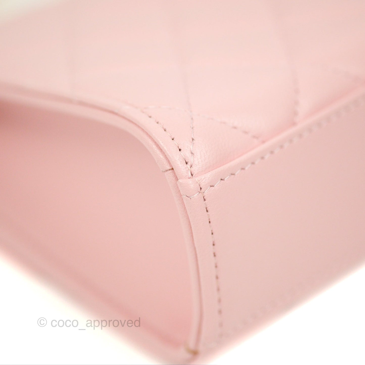 Chanel Enamel Top Handle Clutch with Chain Pink Lambskin Aged Gold Hardware 22B