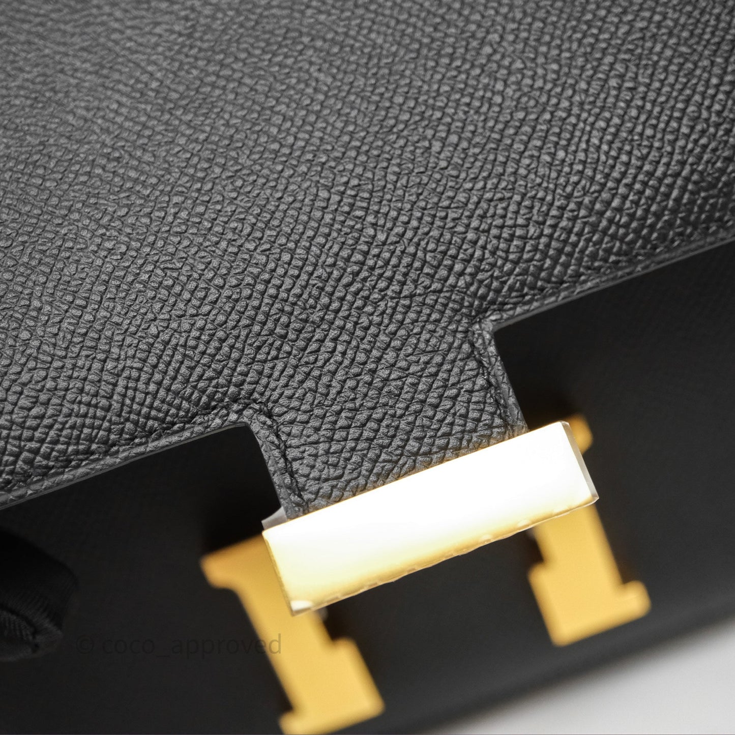 Hermès Constance Mini 18cm Black Noir 89 Epsom Gold Hardware