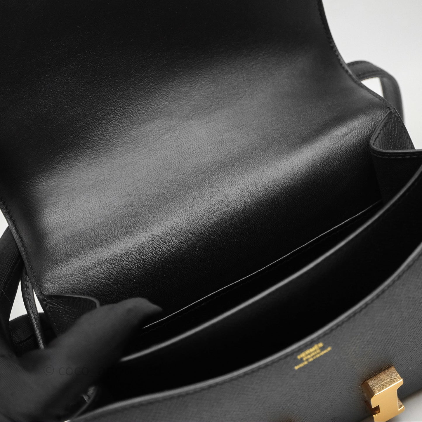 Hermès Constance Mini 18cm Black Noir 89 Epsom Gold Hardware