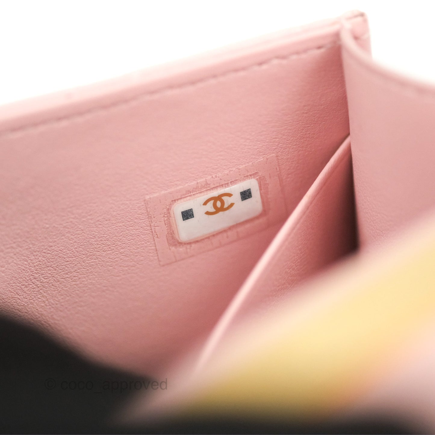 Chanel Enamel Top Handle Clutch with Chain Pink Lambskin Aged Gold Hardware 22B
