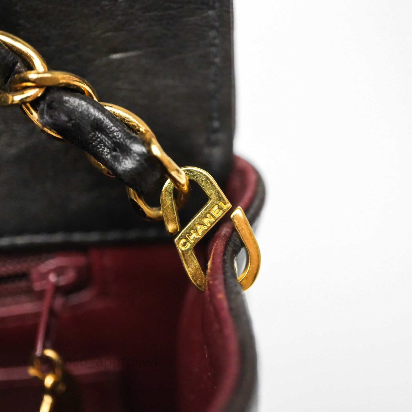 Chanel Vintage Small Diana Bag Quilted Black Lambskin 24K Gold Hardware