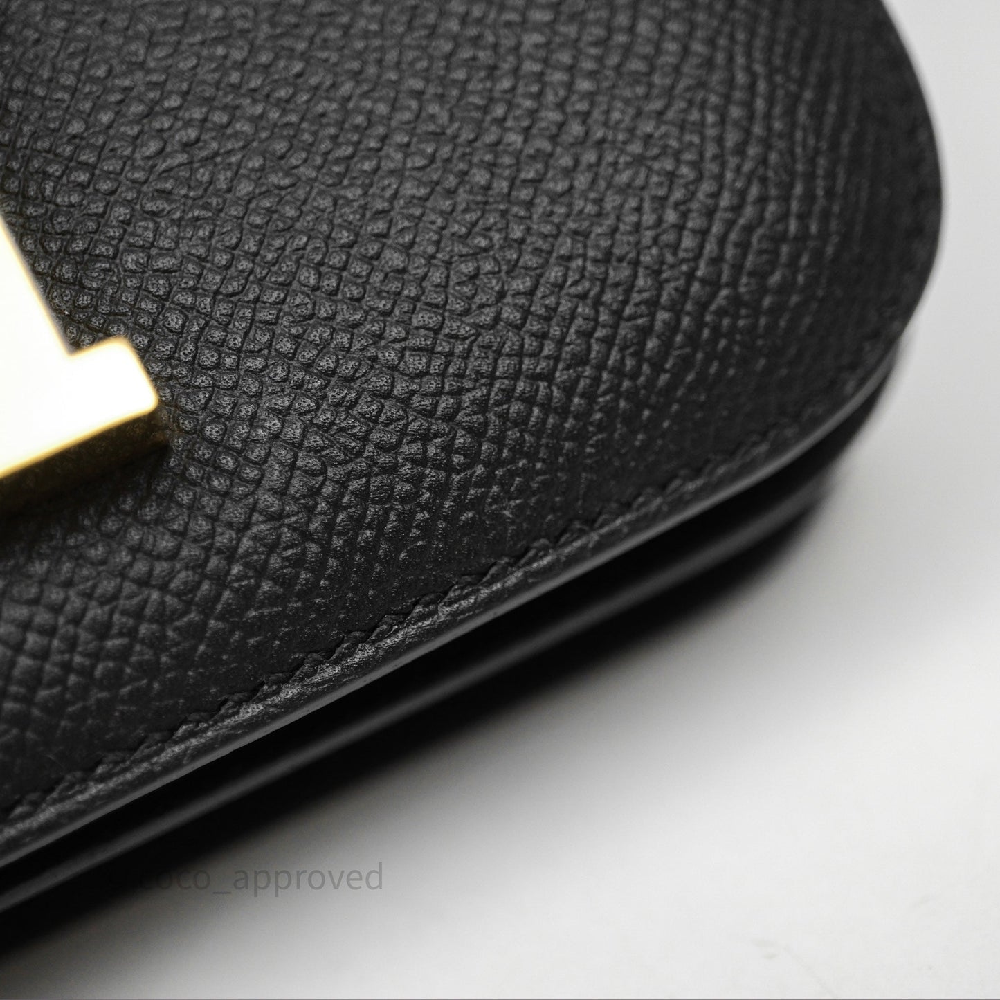Hermès Constance Mini 18cm Black Noir 89 Epsom Gold Hardware