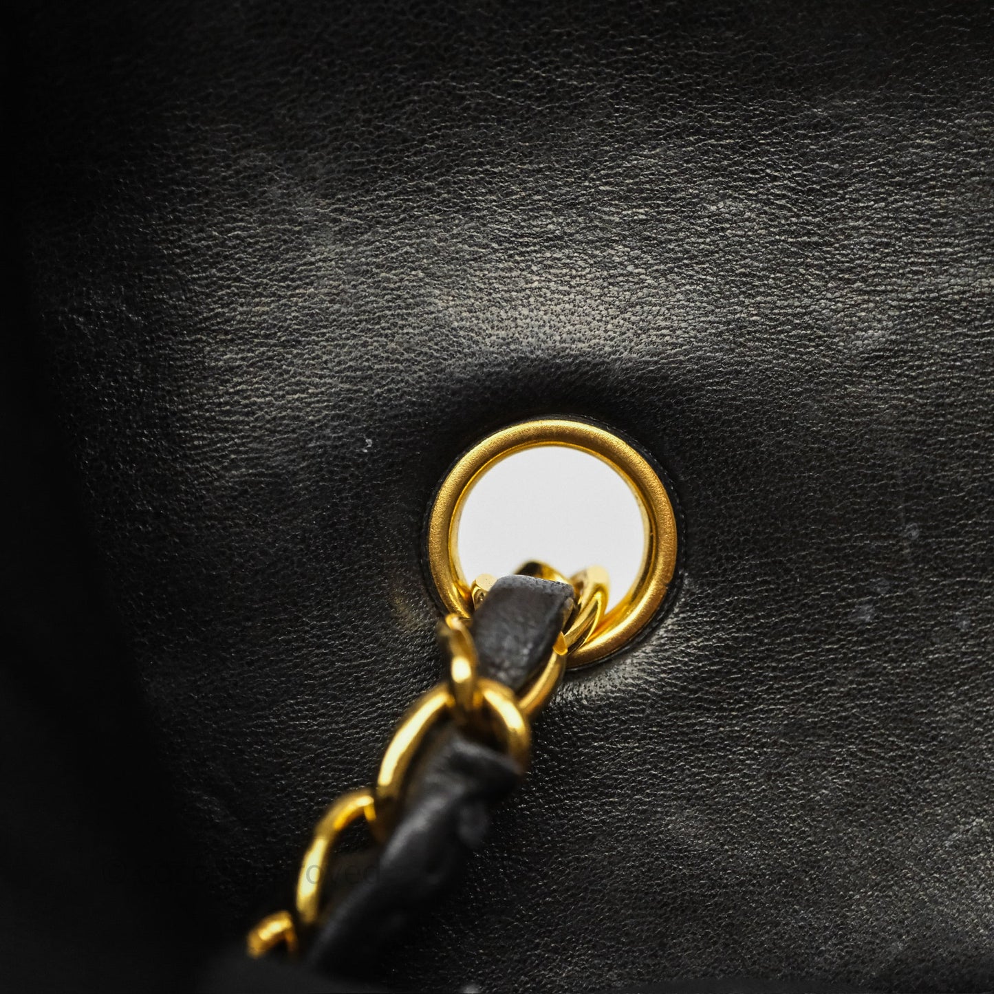 Chanel Vintage Small Diana Bag Quilted Black Lambskin 24K Gold Hardware