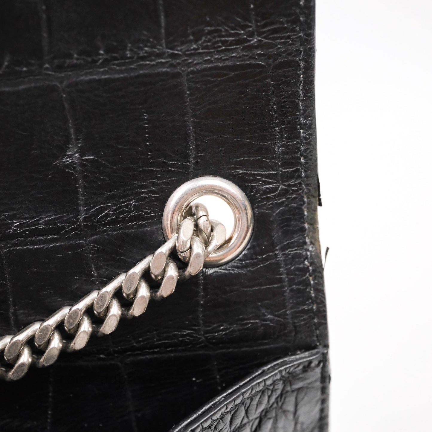 Saint Laurent Kate Tassel Bag Black Silver Hardware