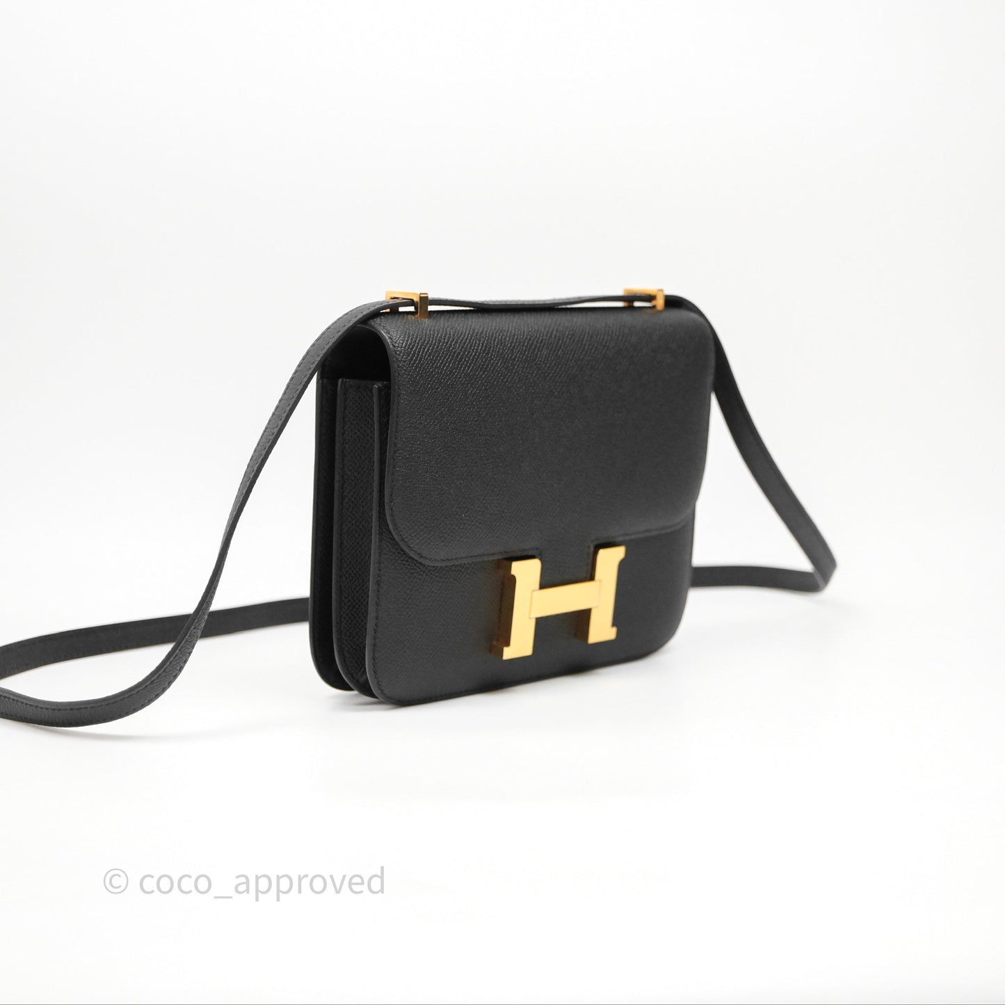 Hermès Constance Mini 18cm Black Noir 89 Epsom Gold Hardware