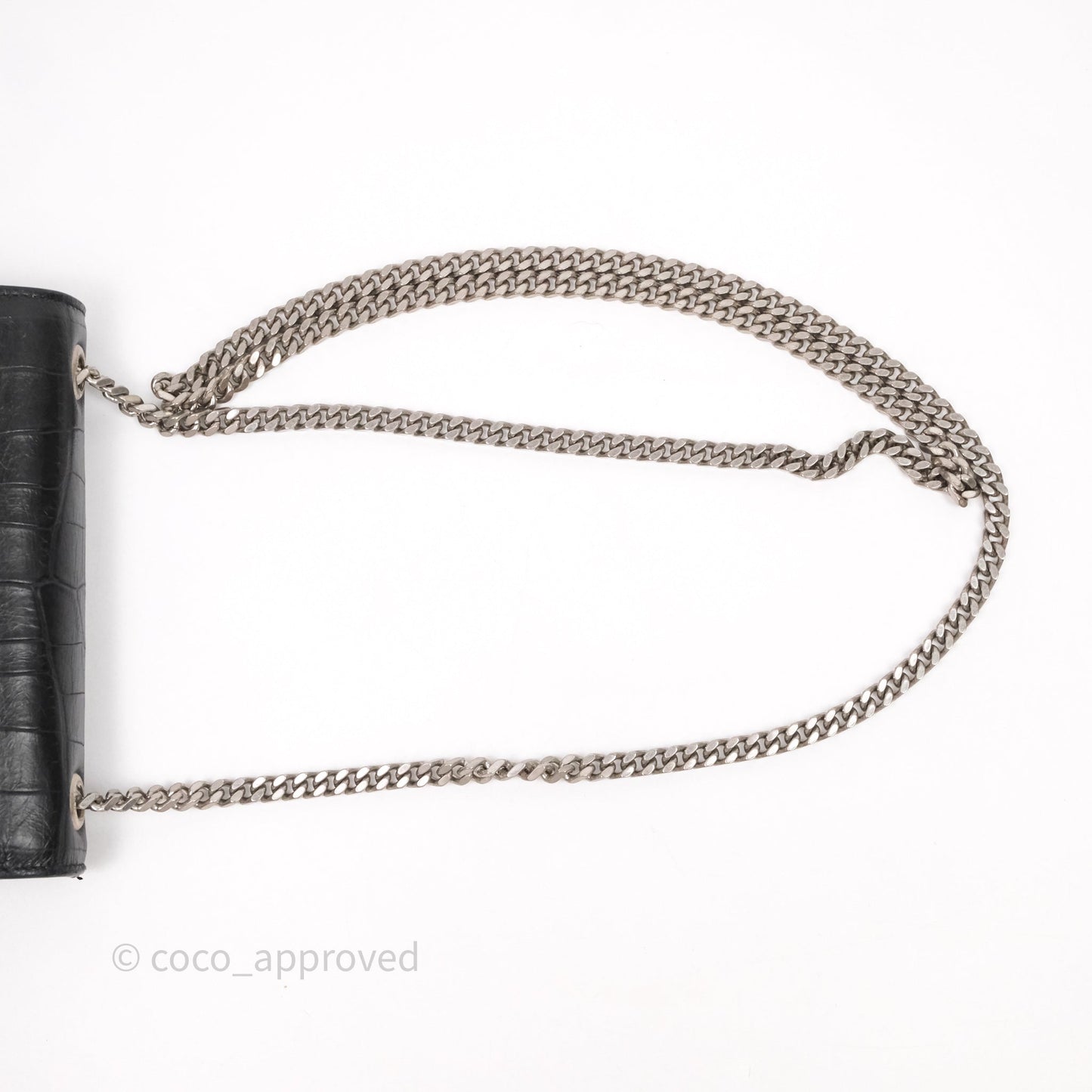 Saint Laurent Kate Tassel Bag Black Silver Hardware