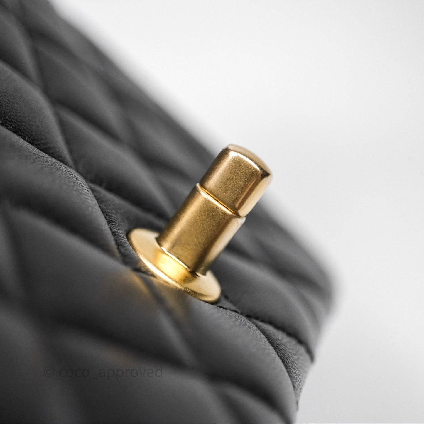 Chanel Pearl Crush Mini Square Quilted Black Lambskin Aged Gold Hardware