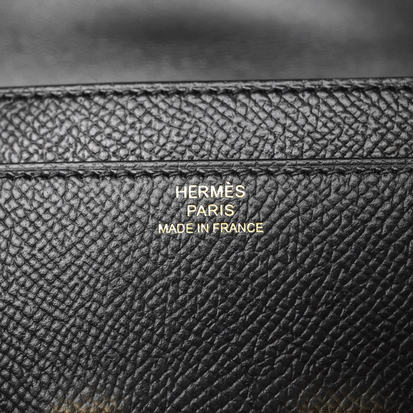 Hermès Constance Long To Go Wallet Black Noir 89 Epsom Gold Hardware