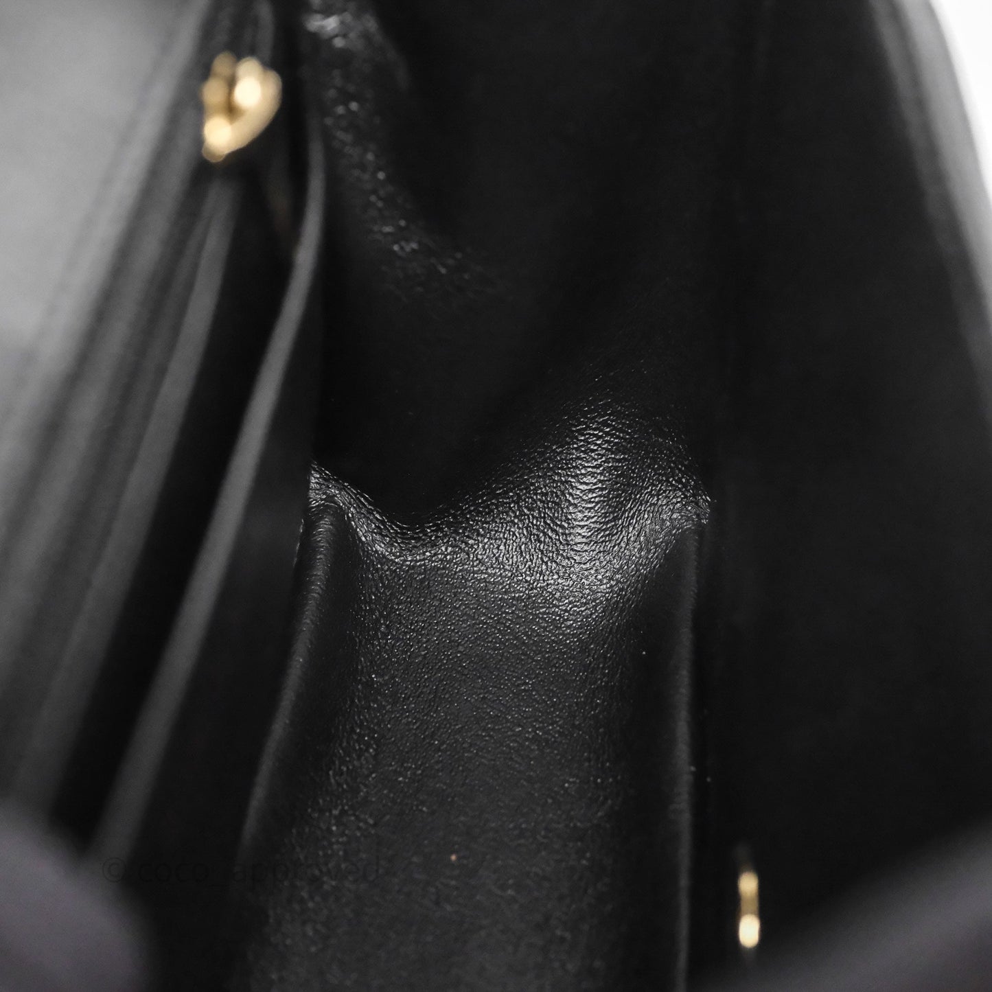 Chanel Mini Square Black Lambskin Gold Hardware