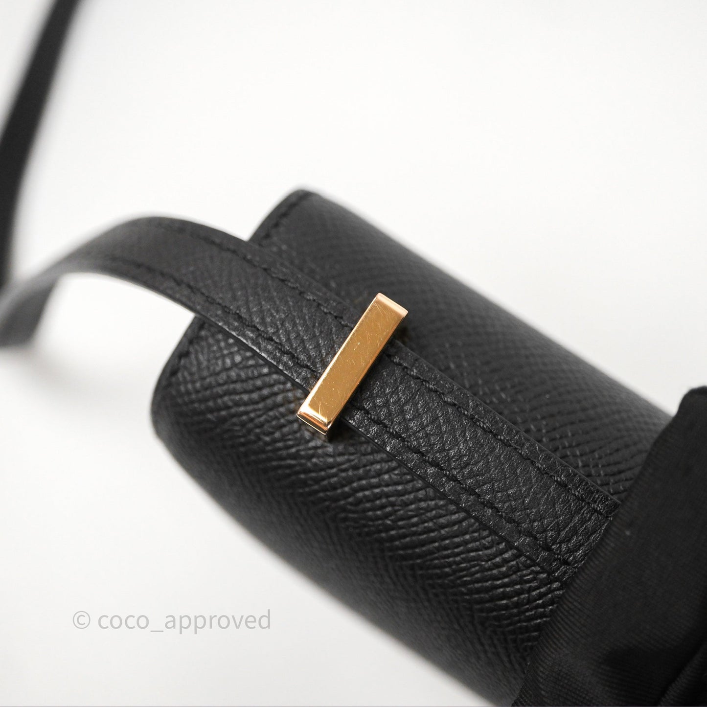Hermès Constance Mini 18cm Black Noir 89 Epsom Gold Hardware