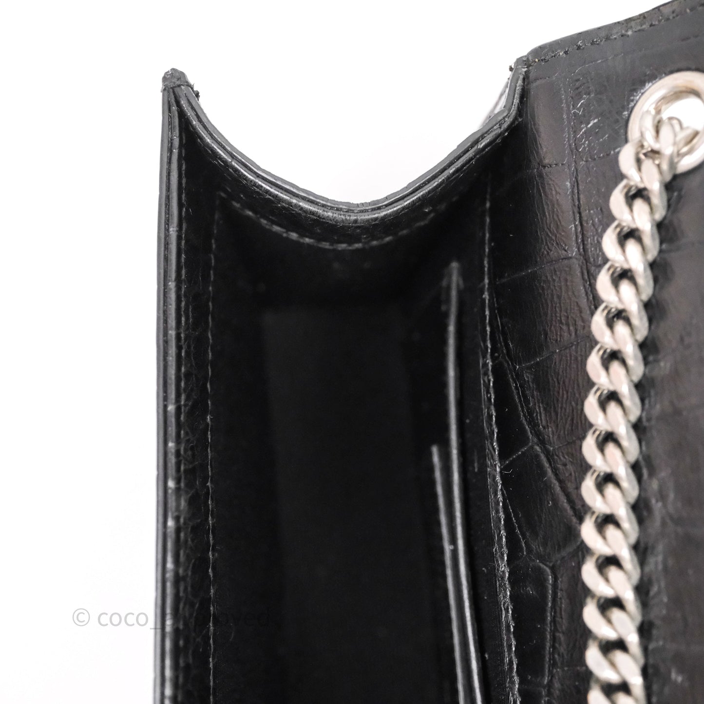 Saint Laurent Kate Tassel Bag Black Silver Hardware