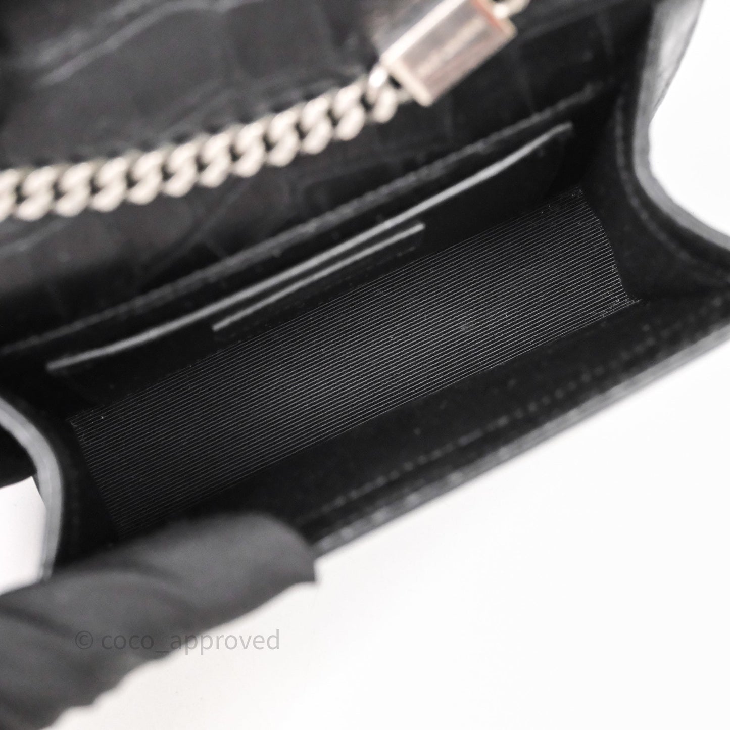Saint Laurent Kate Tassel Bag Black Silver Hardware