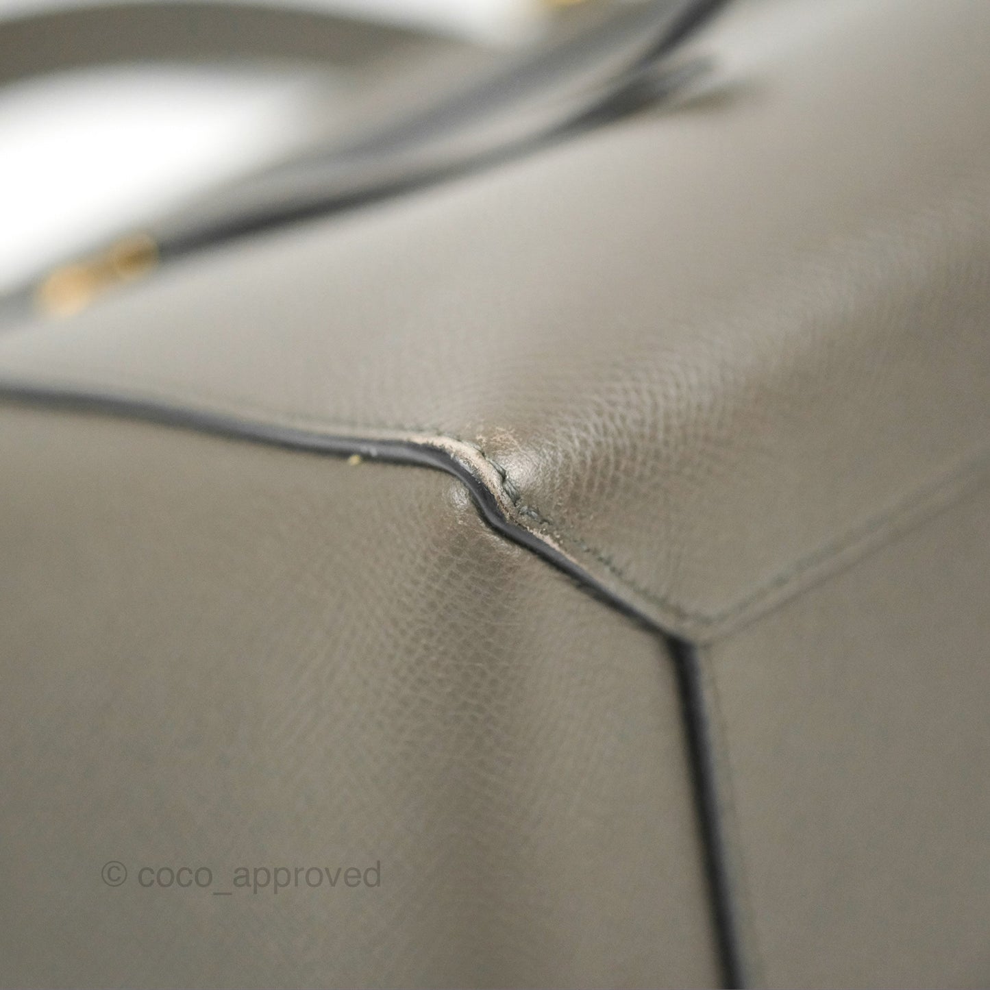 Celine Micro Belt Bag Grey Grained Calfskin Gold Hardware