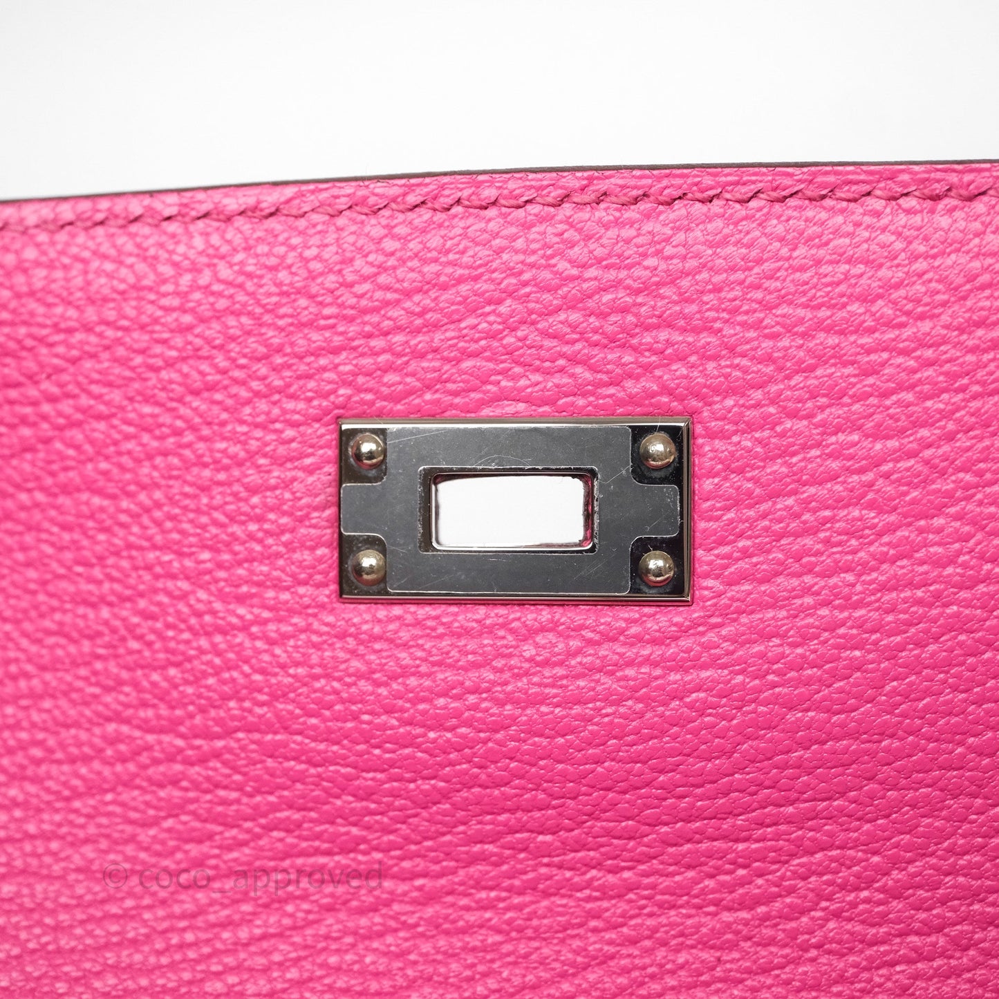 Hermès Kelly Wallet Pink Chevre Mysore Palladium Hardware