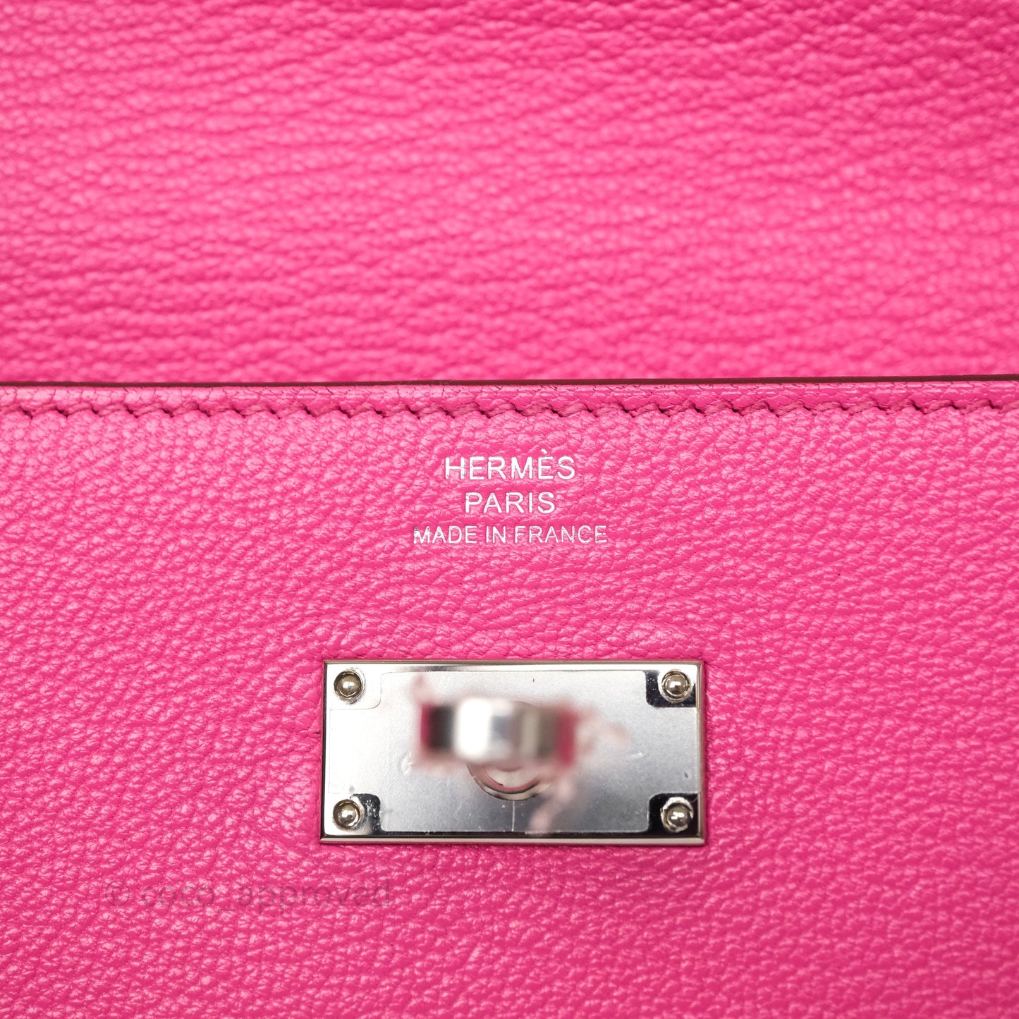 Hermès Kelly Wallet Pink Chevre Mysore Palladium Hardware
