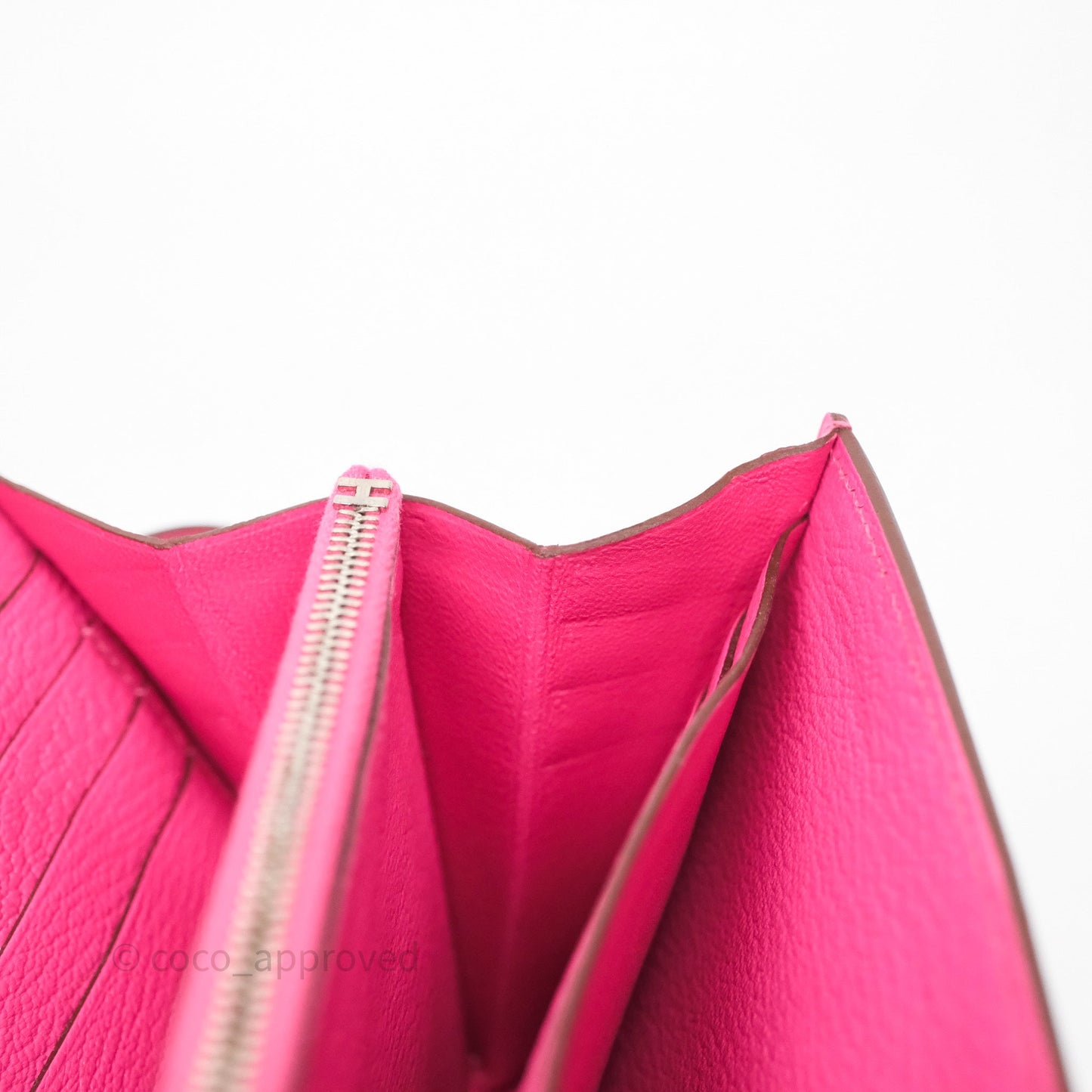 Hermès Kelly Wallet Pink Chevre Mysore Palladium Hardware