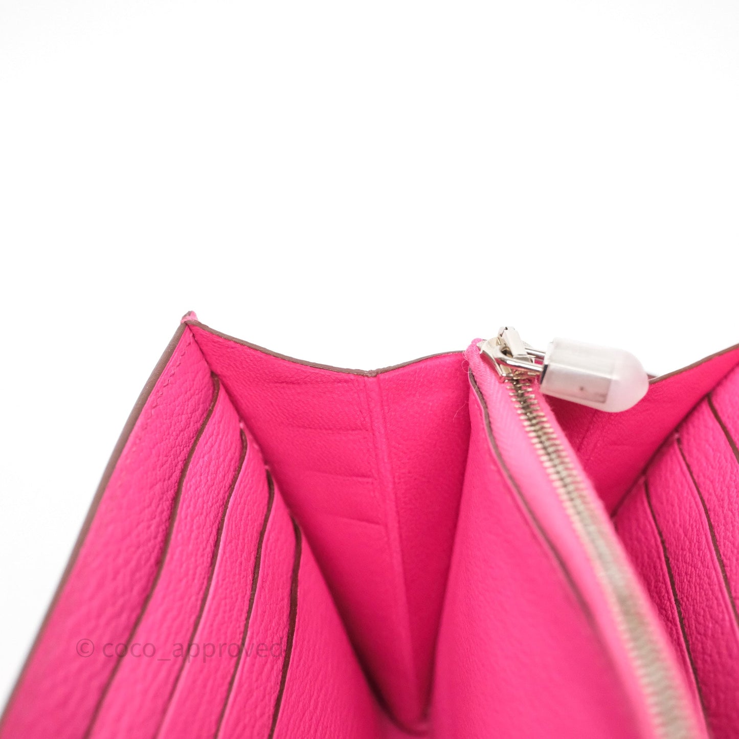 Hermès Kelly Wallet Pink Chevre Mysore Palladium Hardware