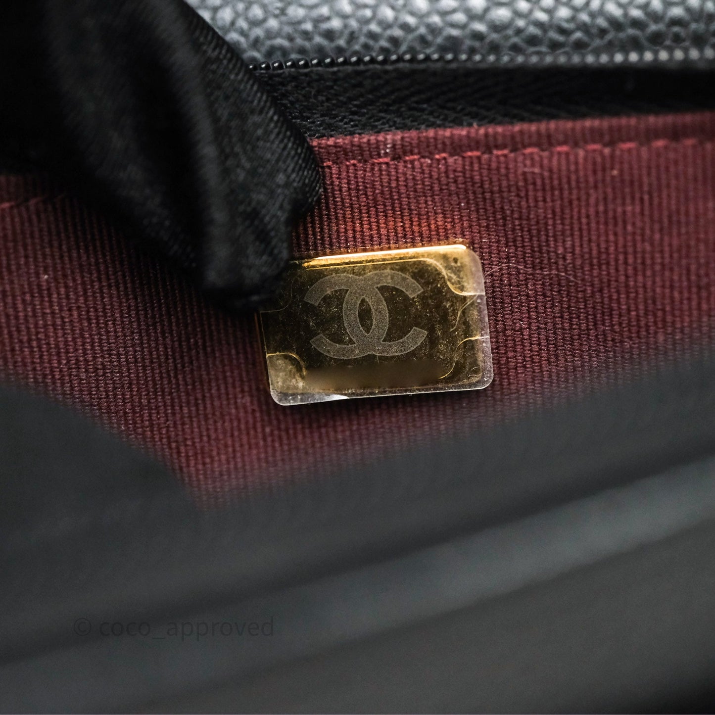 Chanel Quilted WOC Black Caviar Gold Hardware