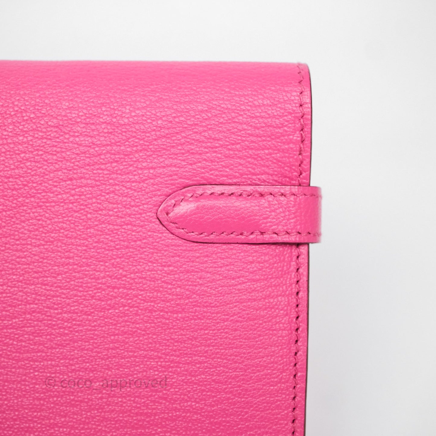 Hermès Kelly Wallet Pink Chevre Mysore Palladium Hardware