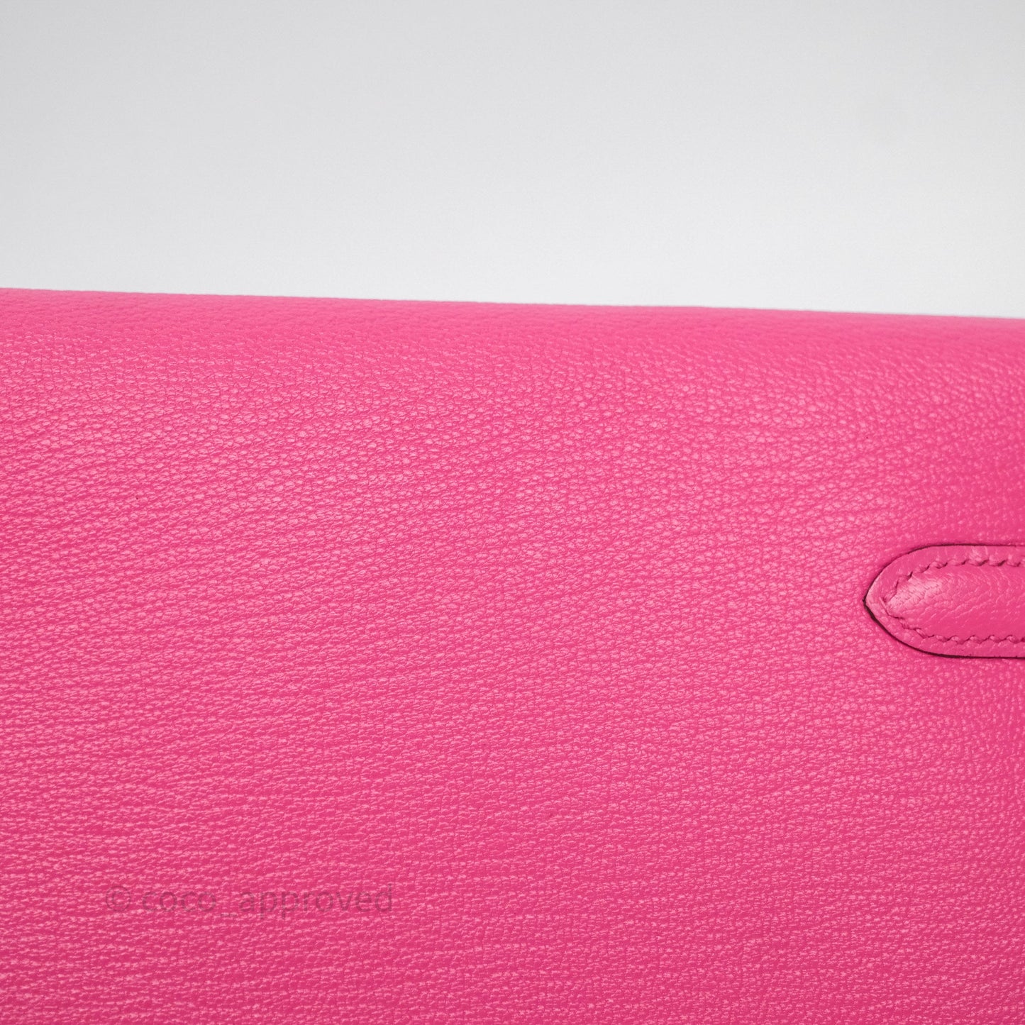 Hermès Kelly Wallet Pink Chevre Mysore Palladium Hardware