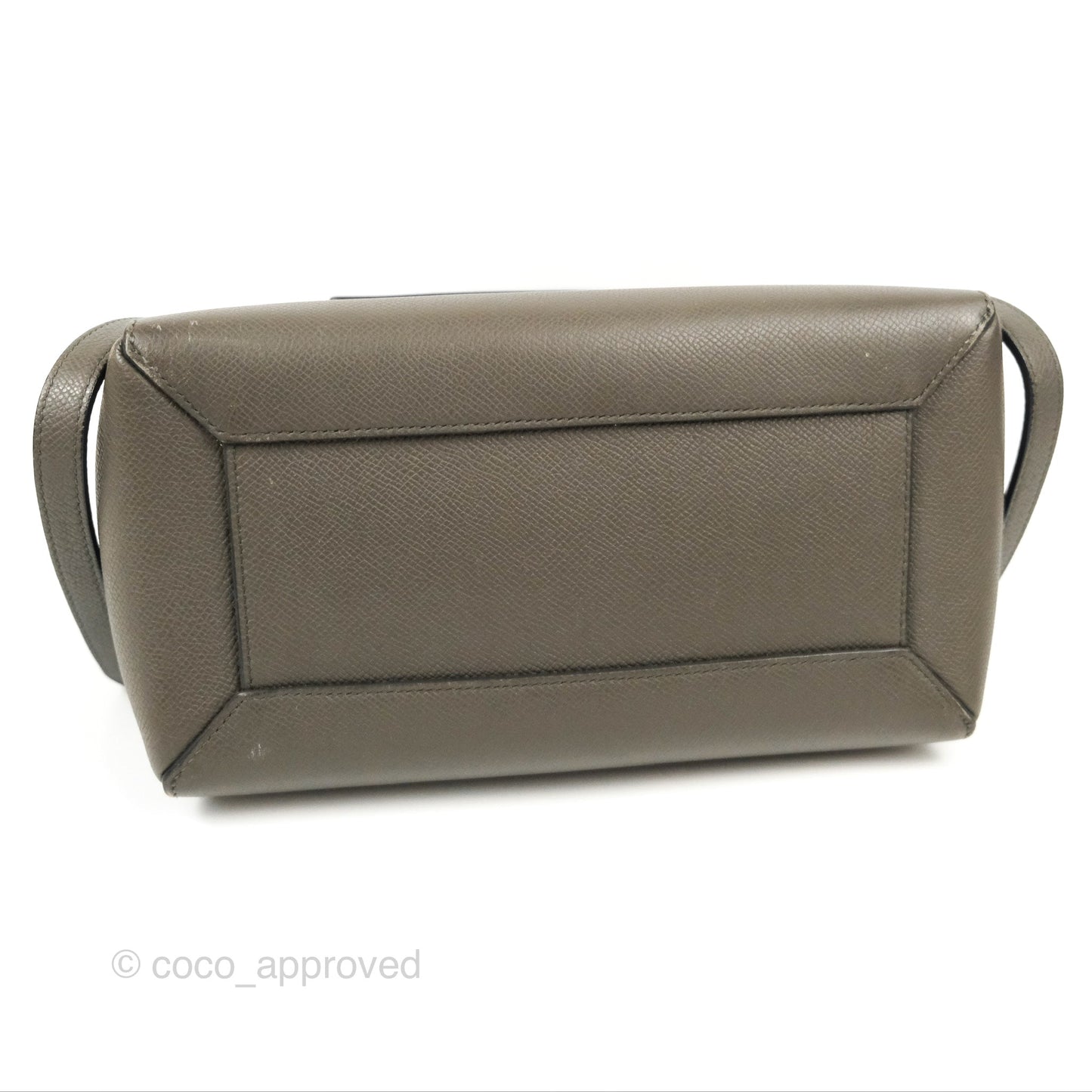 Celine Micro Belt Bag Grey Grained Calfskin Gold Hardware