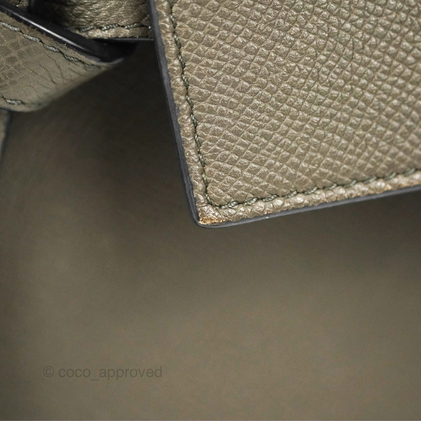 Celine Micro Belt Bag Grey Grained Calfskin Gold Hardware