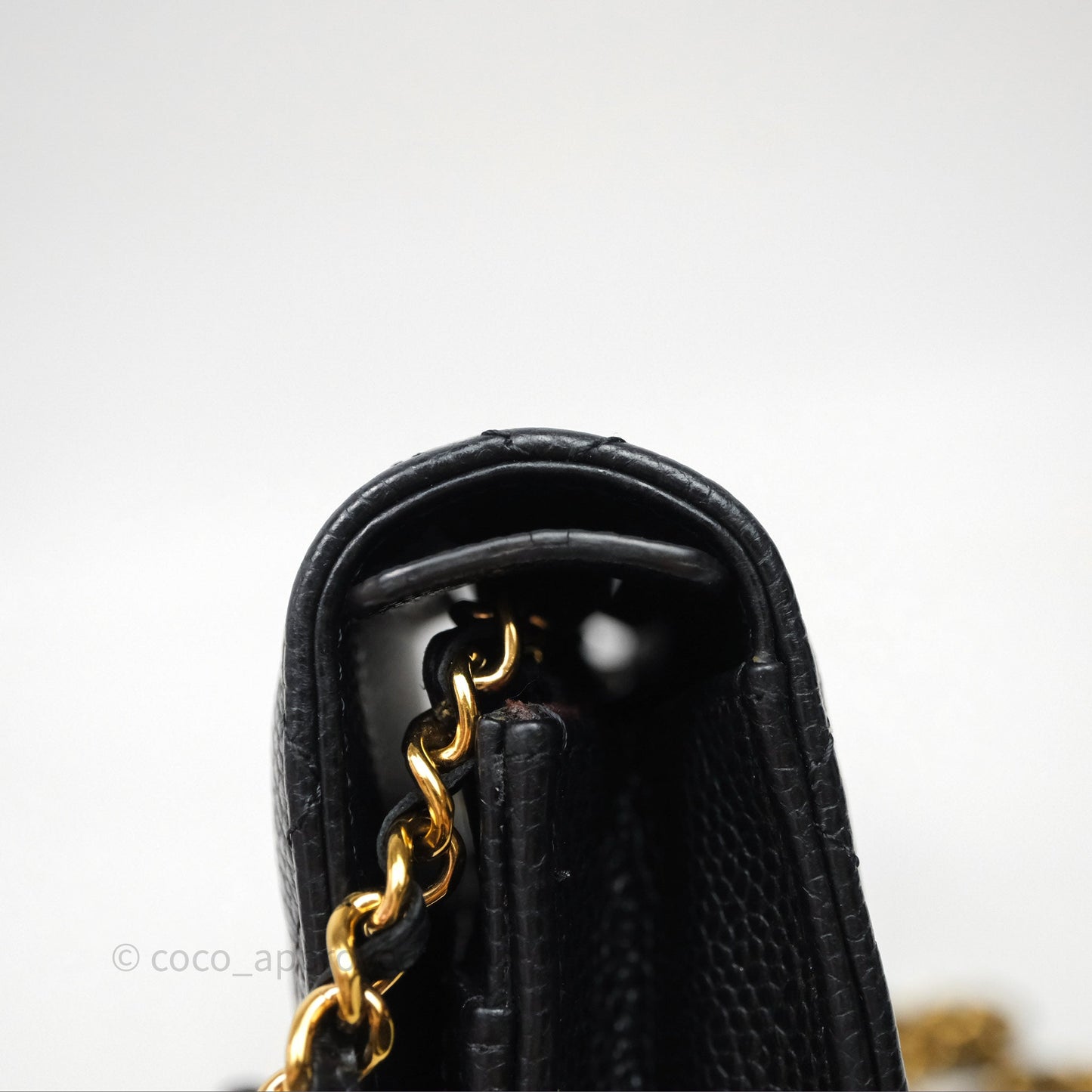 Chanel Quilted WOC Black Caviar Gold Hardware