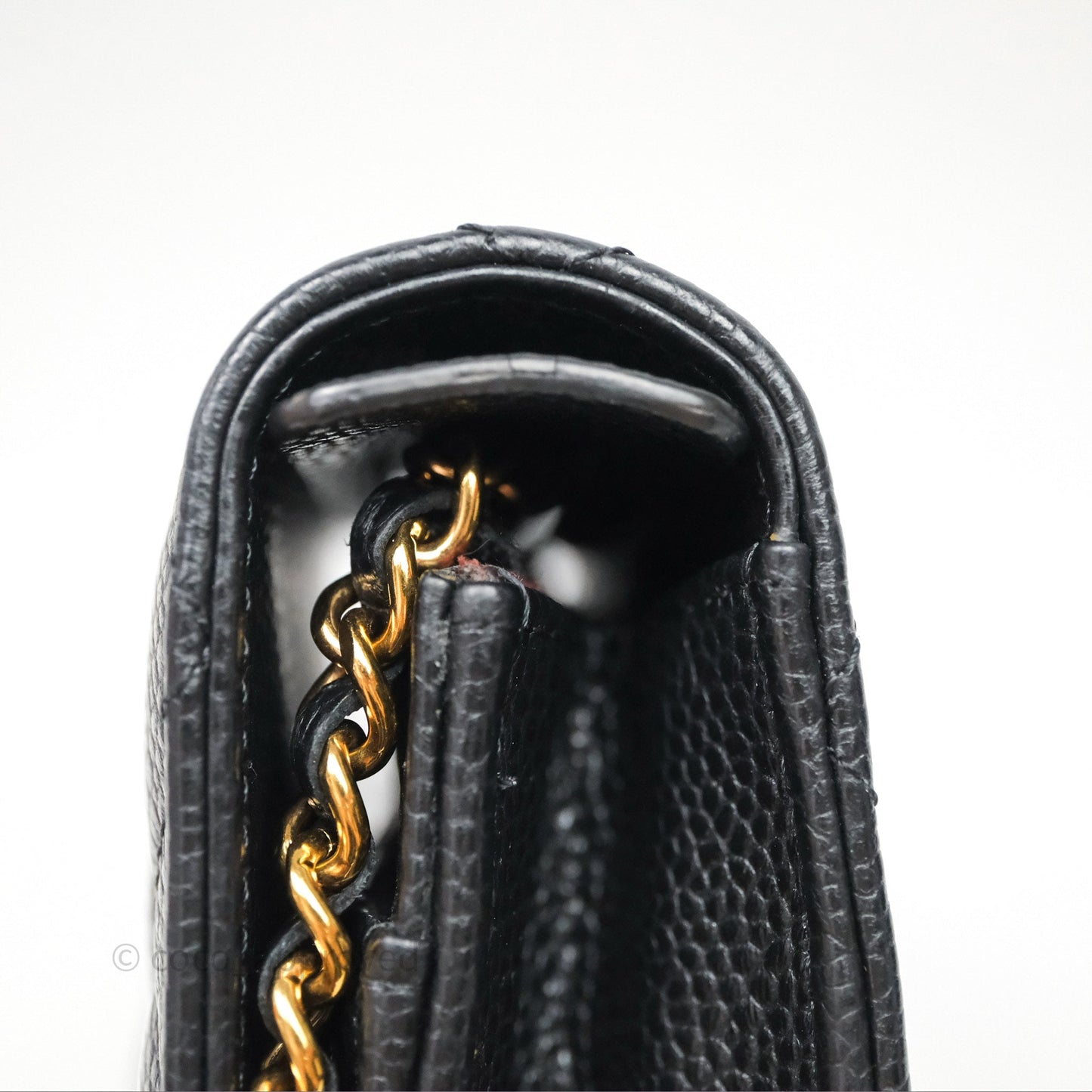 Chanel Quilted WOC Black Caviar Gold Hardware