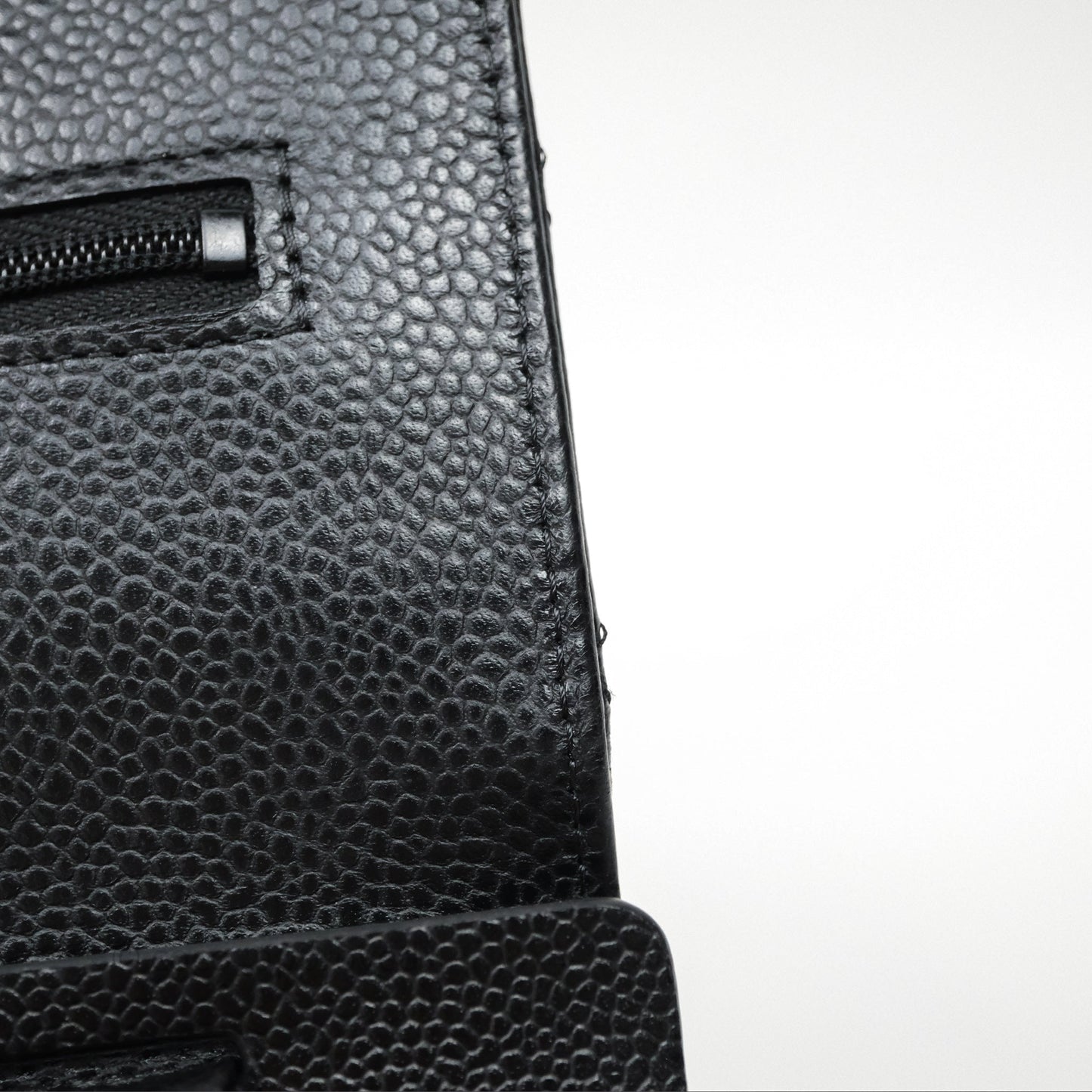 Chanel Quilted WOC Black Caviar Gold Hardware