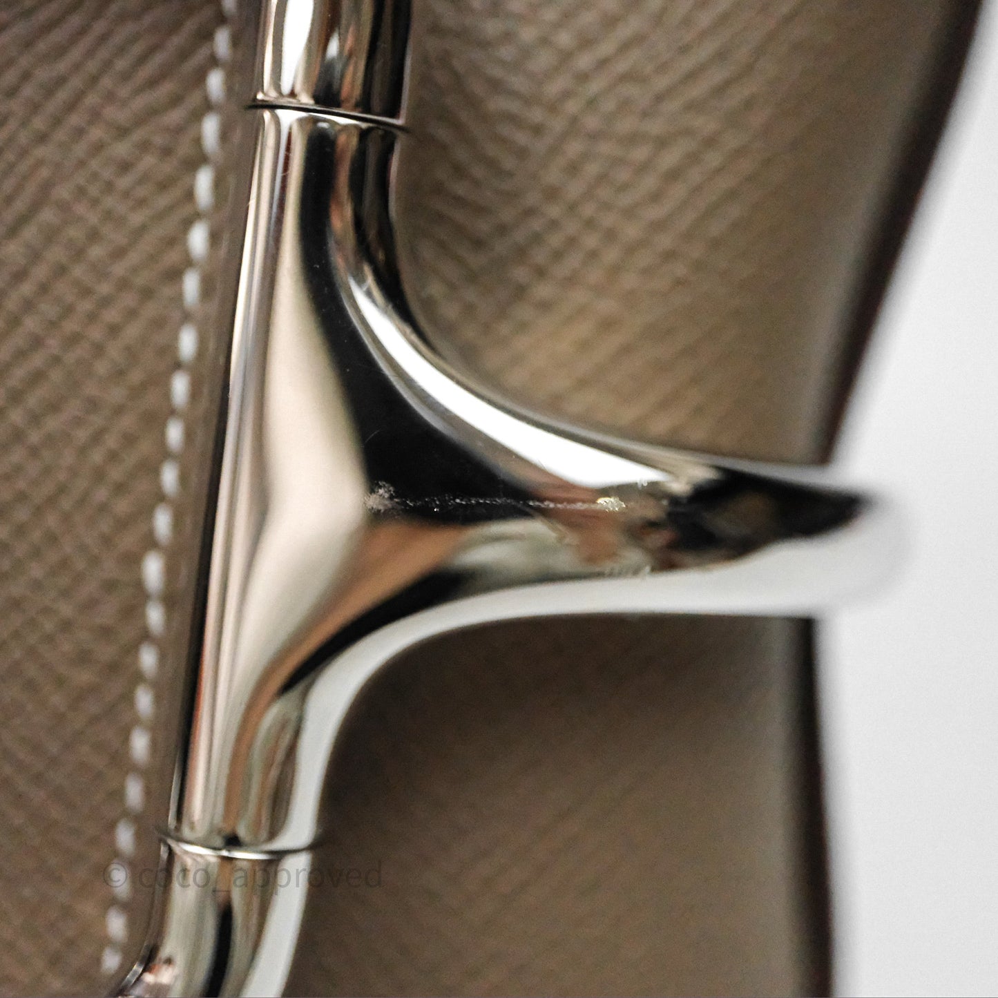 Hermès Della Cavalleria Mini Bag Etoupe 18 Epsom Palladium Hardware