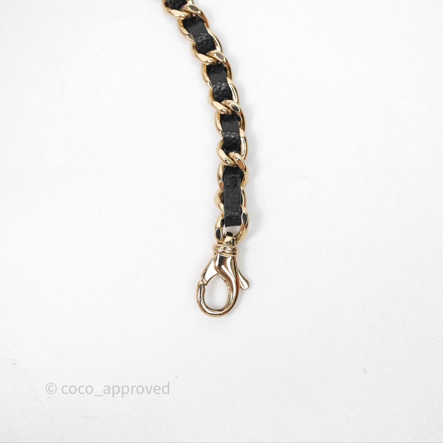 Chanel Double Zip Clutch With Chain Caviar Black Gold Hardware