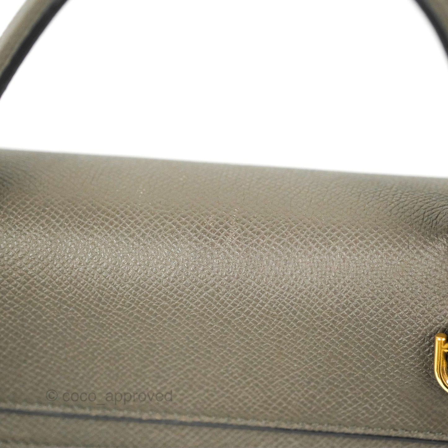 Celine Micro Belt Bag Grey Grained Calfskin Gold Hardware