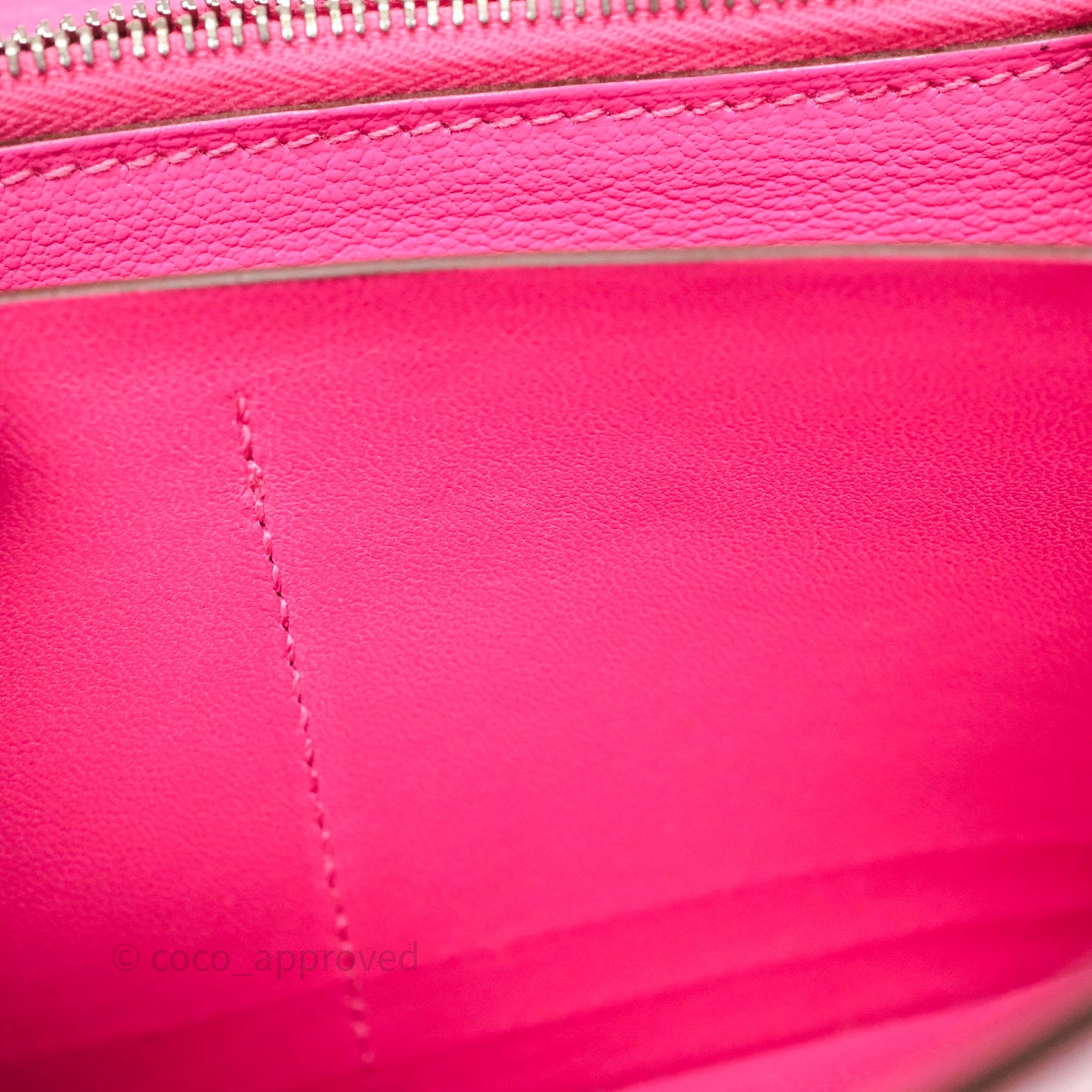 Hermès Kelly Wallet Pink Chevre Mysore Palladium Hardware
