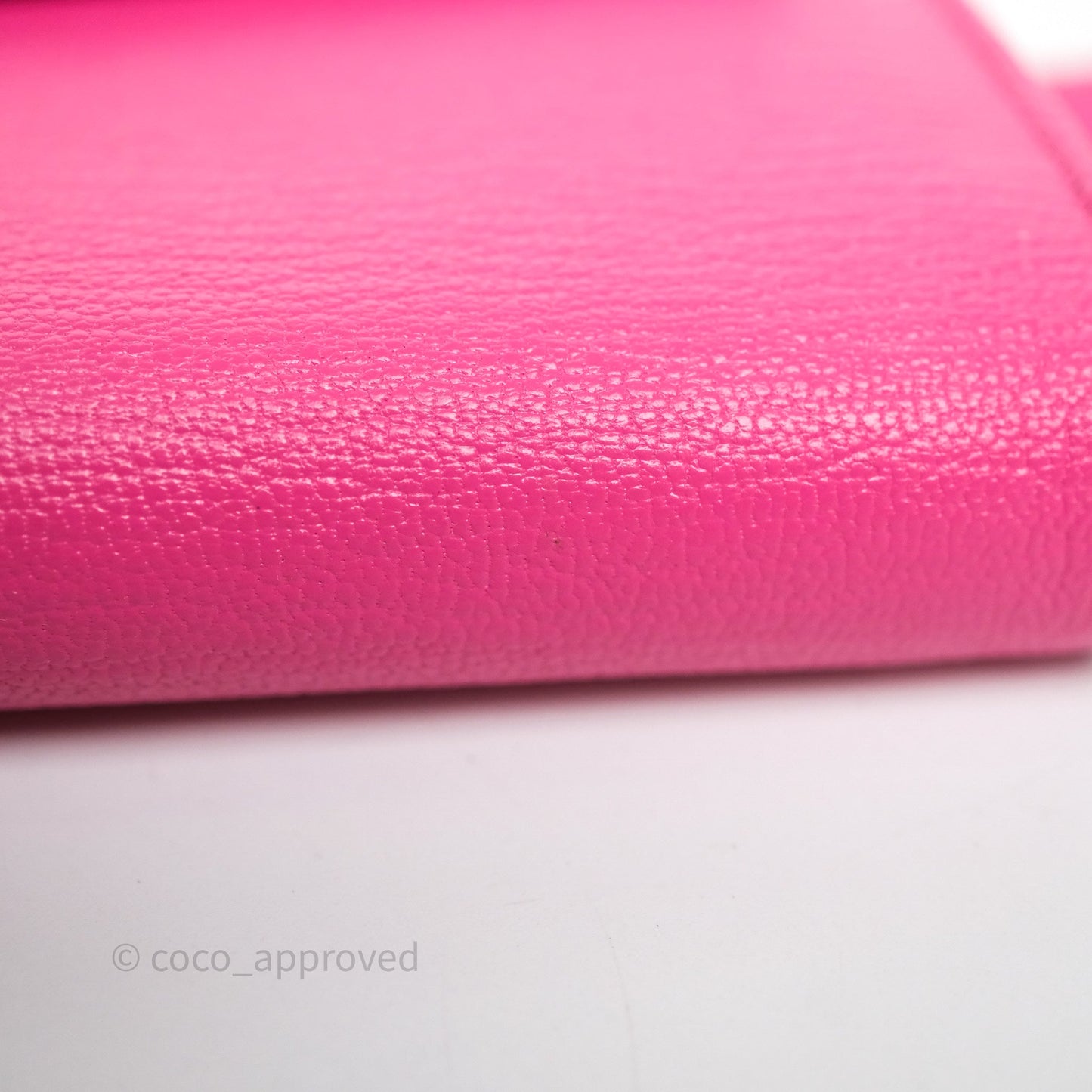 Hermès Kelly Wallet Pink Chevre Mysore Palladium Hardware