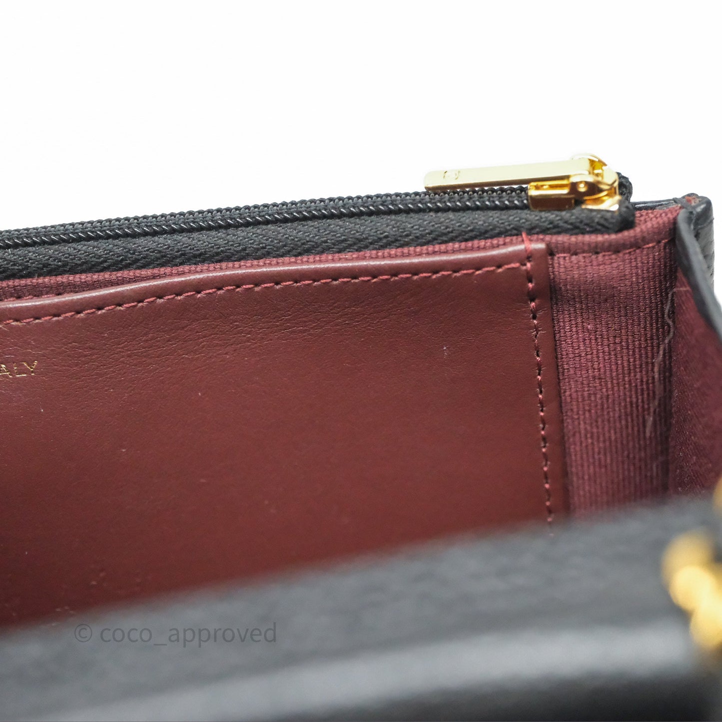 Chanel Quilted WOC Black Caviar Gold Hardware