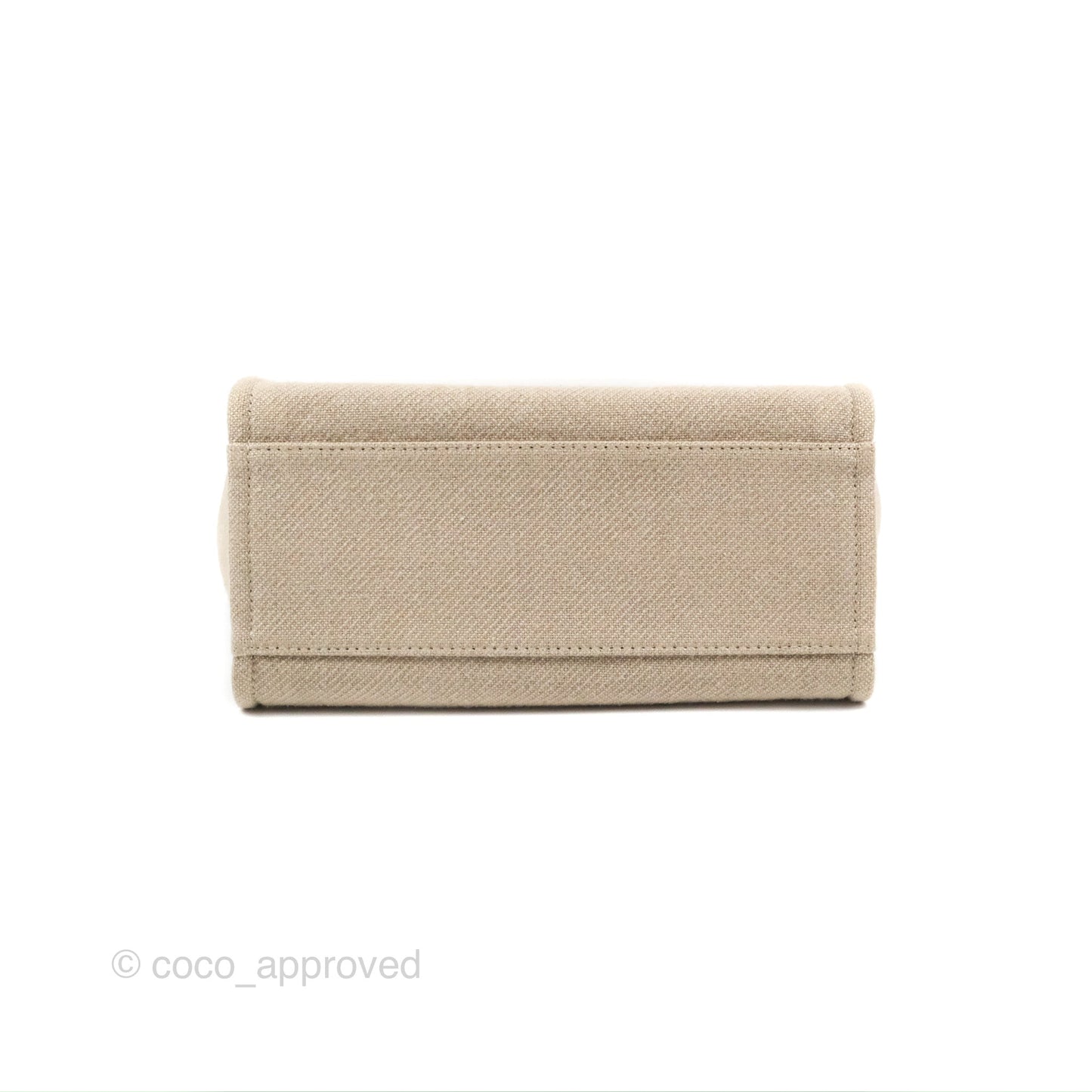 Chanel New Small Deauville Black/Taupe Canvas