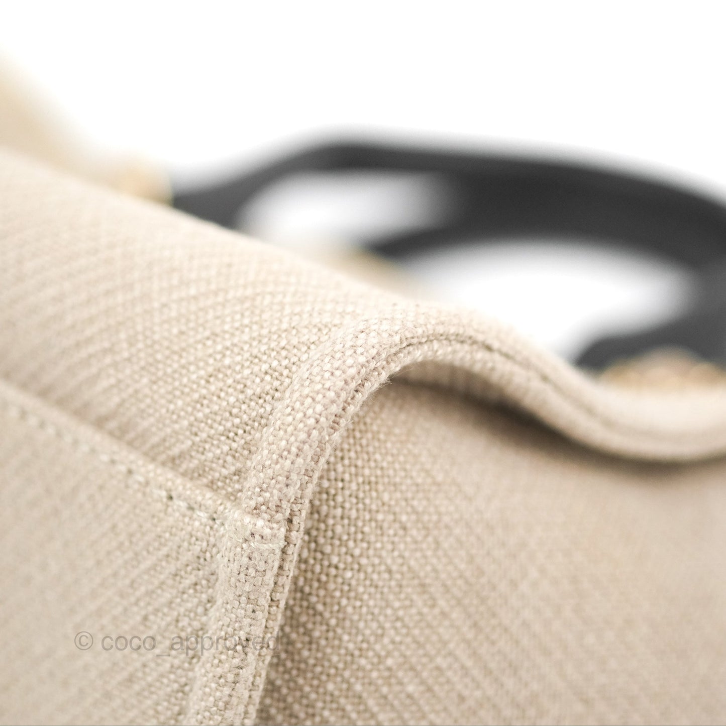 Chanel New Small Deauville Black/Taupe Canvas