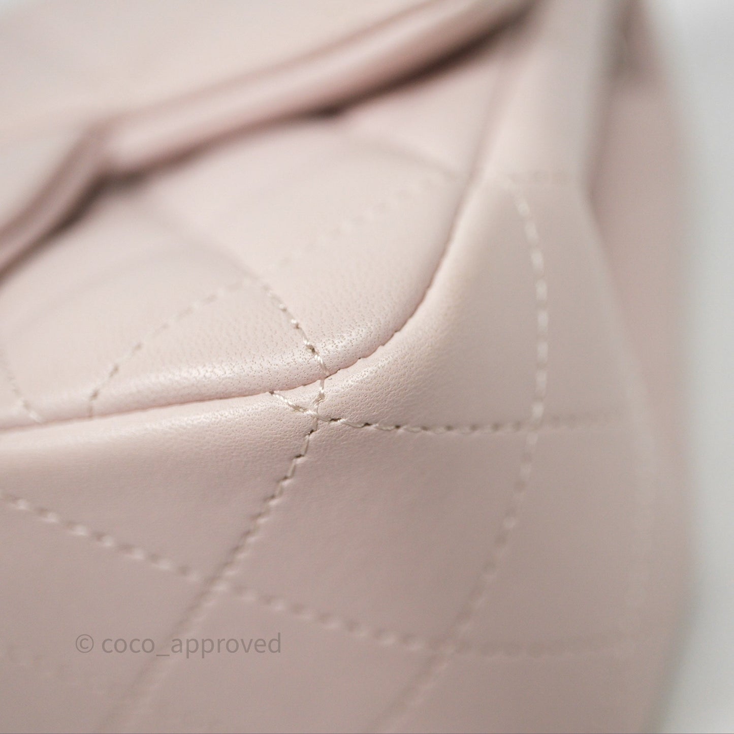 Chanel Mini Square Flap Quilted Lilac Lambskin Silver Hardware