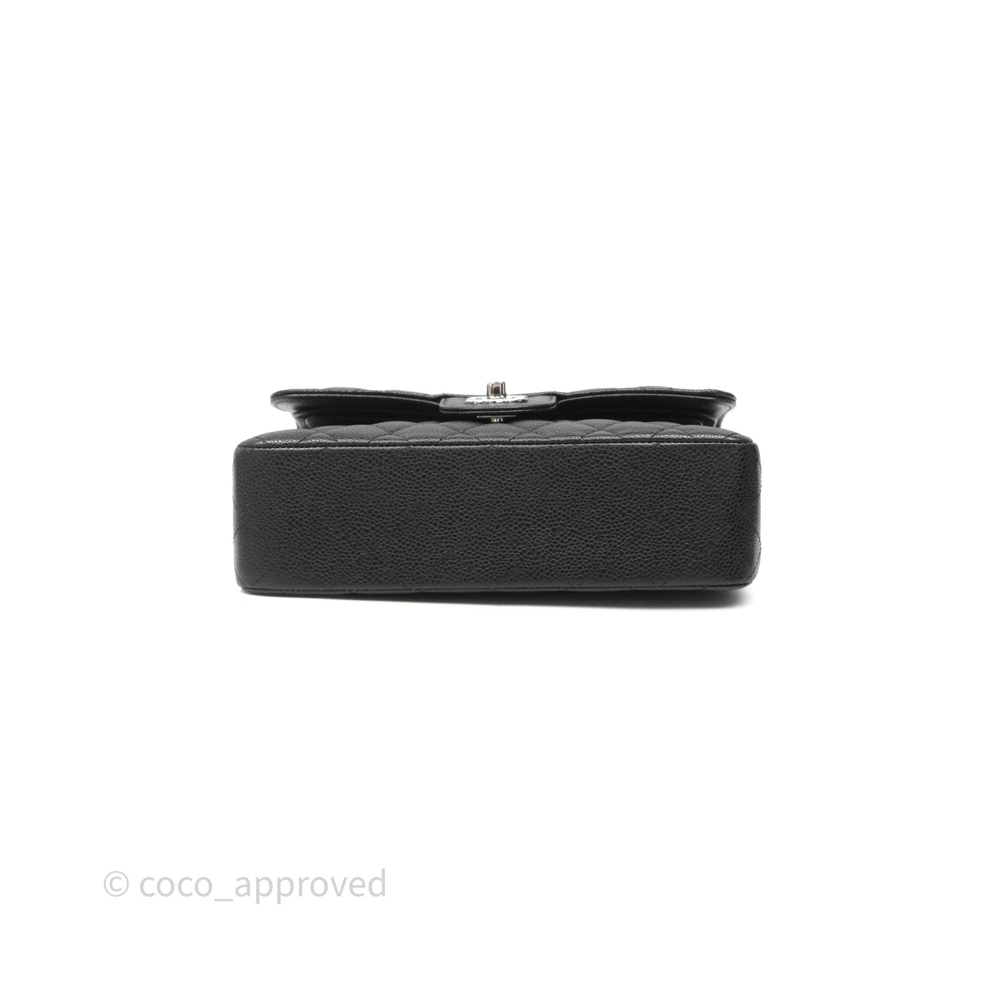 Chanel Small Classic Flap Quilted Black Caviar Silver Hardware