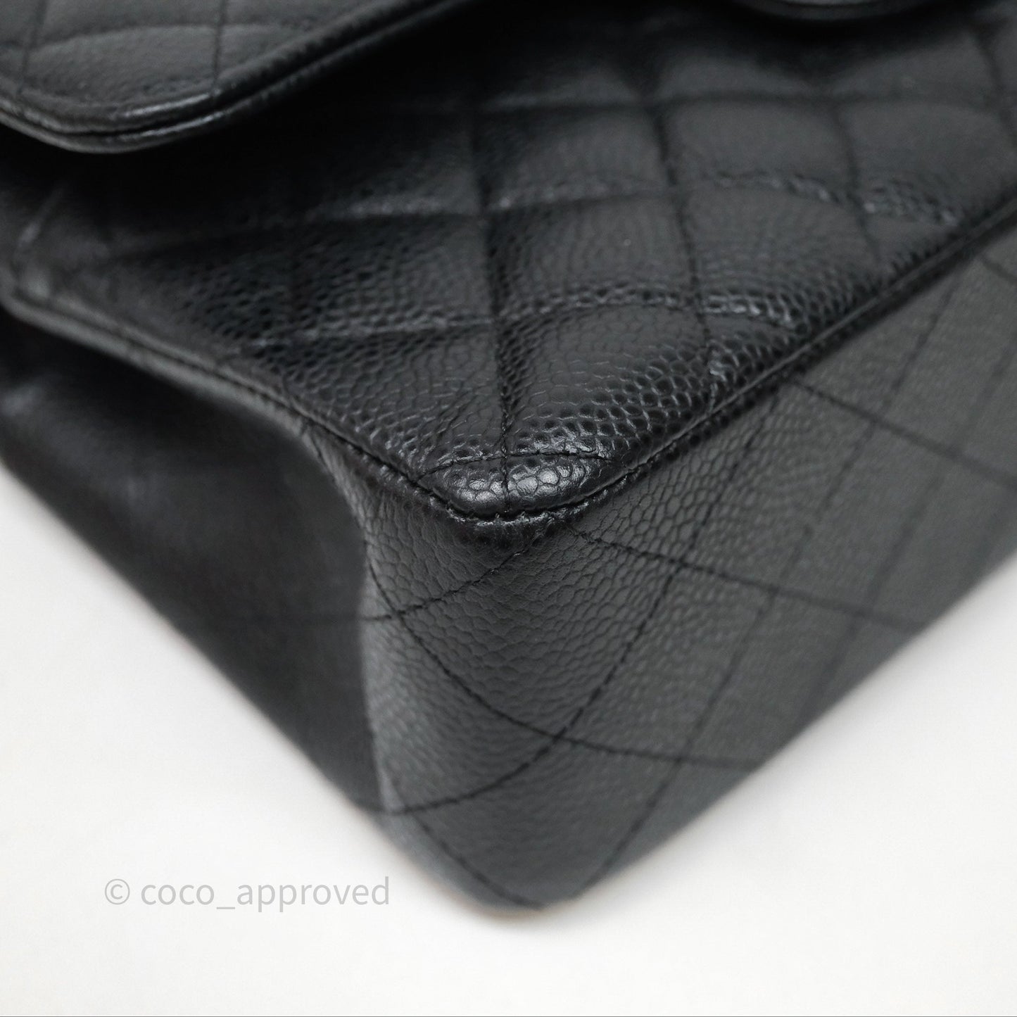 Chanel Small Classic Flap Quilted Black Caviar Silver Hardware