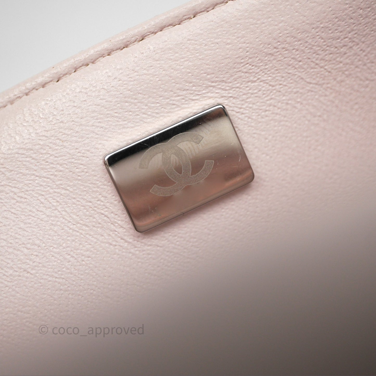 Chanel Mini Square Flap Quilted Lilac Lambskin Silver Hardware