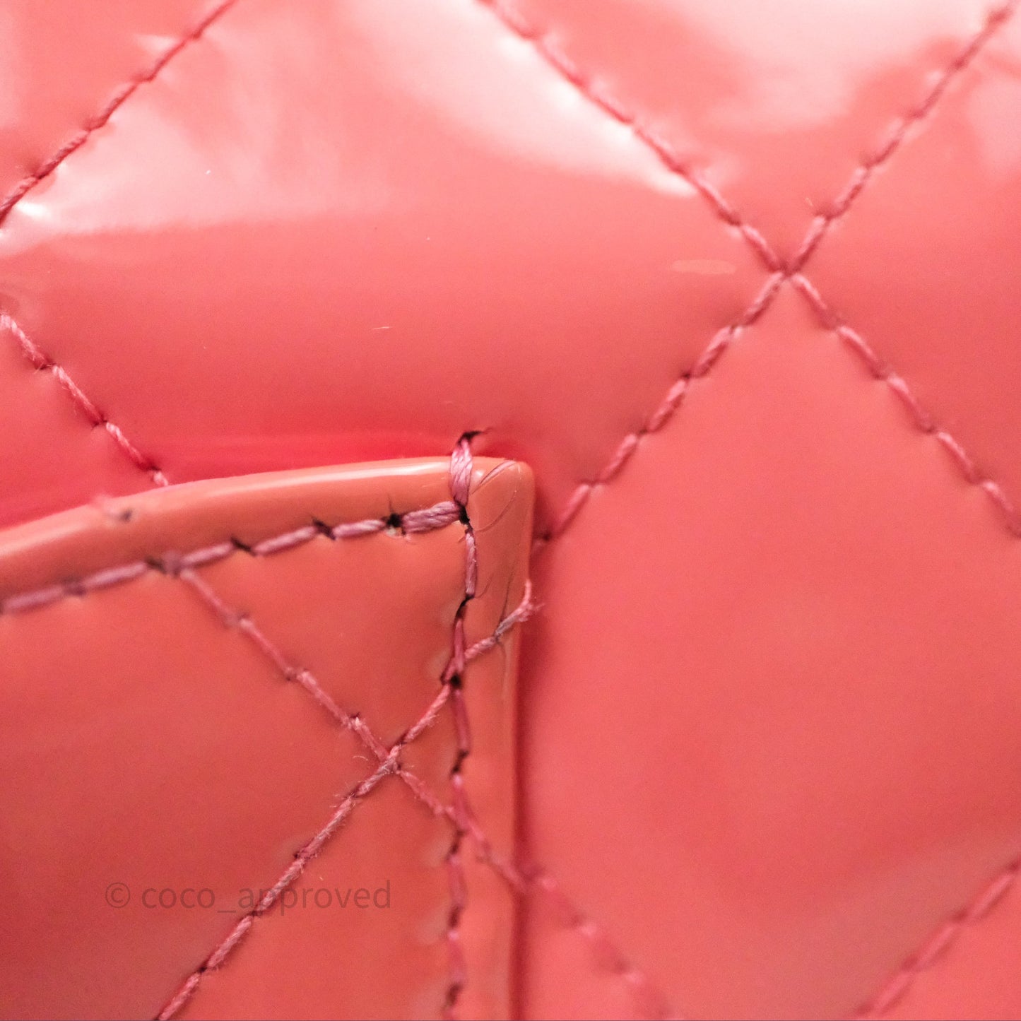 Chanel Quilted Mini Rectangular Pink Patent Silver Hardware